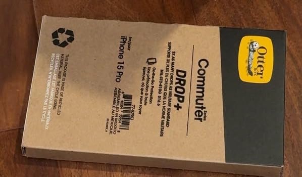 OtterBox iPhone 15 Pro (Only) Commuter Series Case - Crisp Denim (Blue), Slim & Tough, Pocket-Friendly, with Port Protection customer photo 2