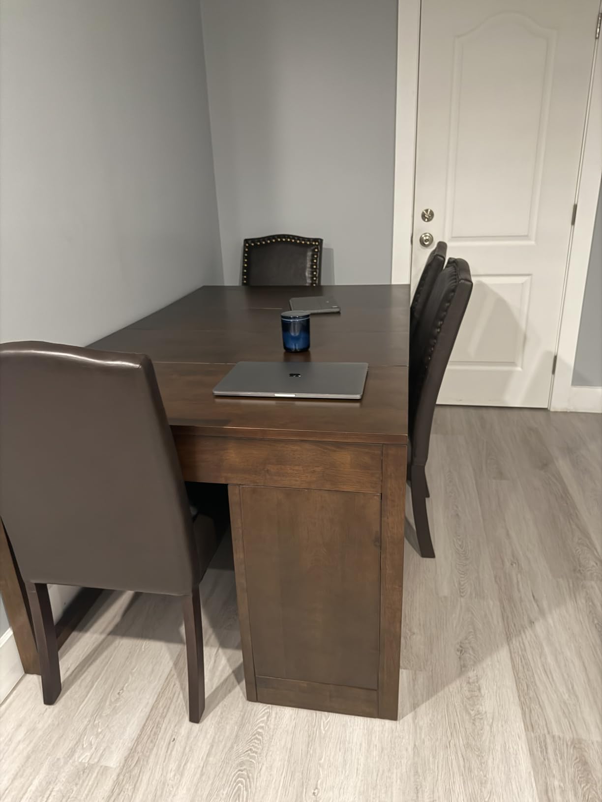DUMOS Dining Chairs Set of 4, Modern Kitchen Table Chairs with Wooden Legs and Padded Seat, Mid Century Upholstered Accent Chair for Dining Room/Kitchen/Living Room/Restaurant customer photo 2