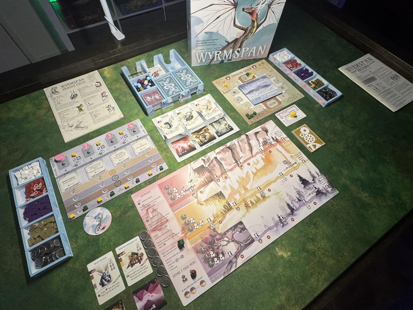 Wyrmspan (Base Game) - A Wingspan Game by Connie Vogelmann | Build a Cavernous Sanctuary for Unique, Stunning Dragons | Strategy Board Game for Adults & Family | 1-5 Players, 120 Min customer photo 1