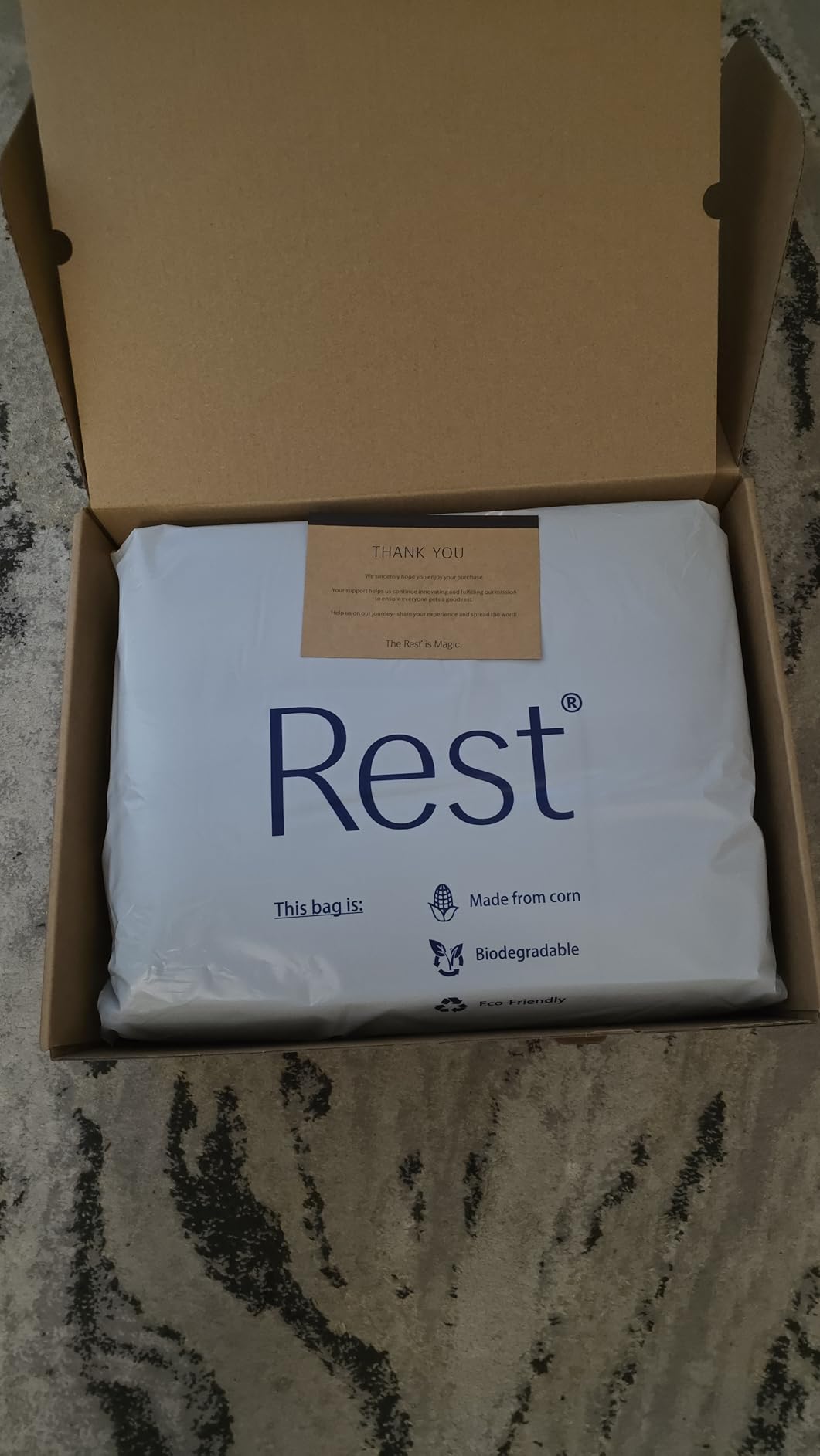 REST Evercool Cooling Comforter, King/Cali King, Blanket for Hot Sleepers, All Season Bedding to Keep Cool for Night Sweats, Breathable Lightweight Duvet, 106x90 Inches, Midnight Blue customer photo 1