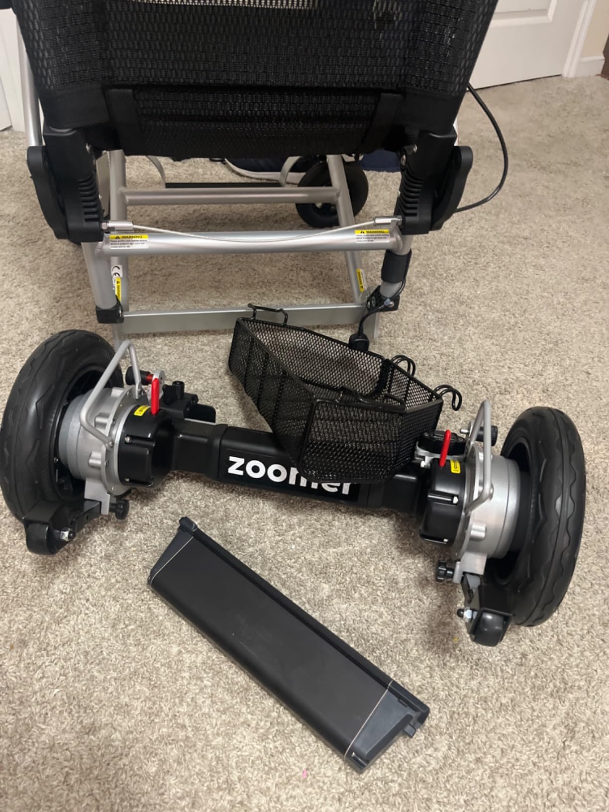 Journey Zoomer Electric Power Chair - Lightweight Foldable Battery Powered Wheelchair for Adults & Seniors - 300lb Weight Capacity & TSA-Compliant customer photo 1