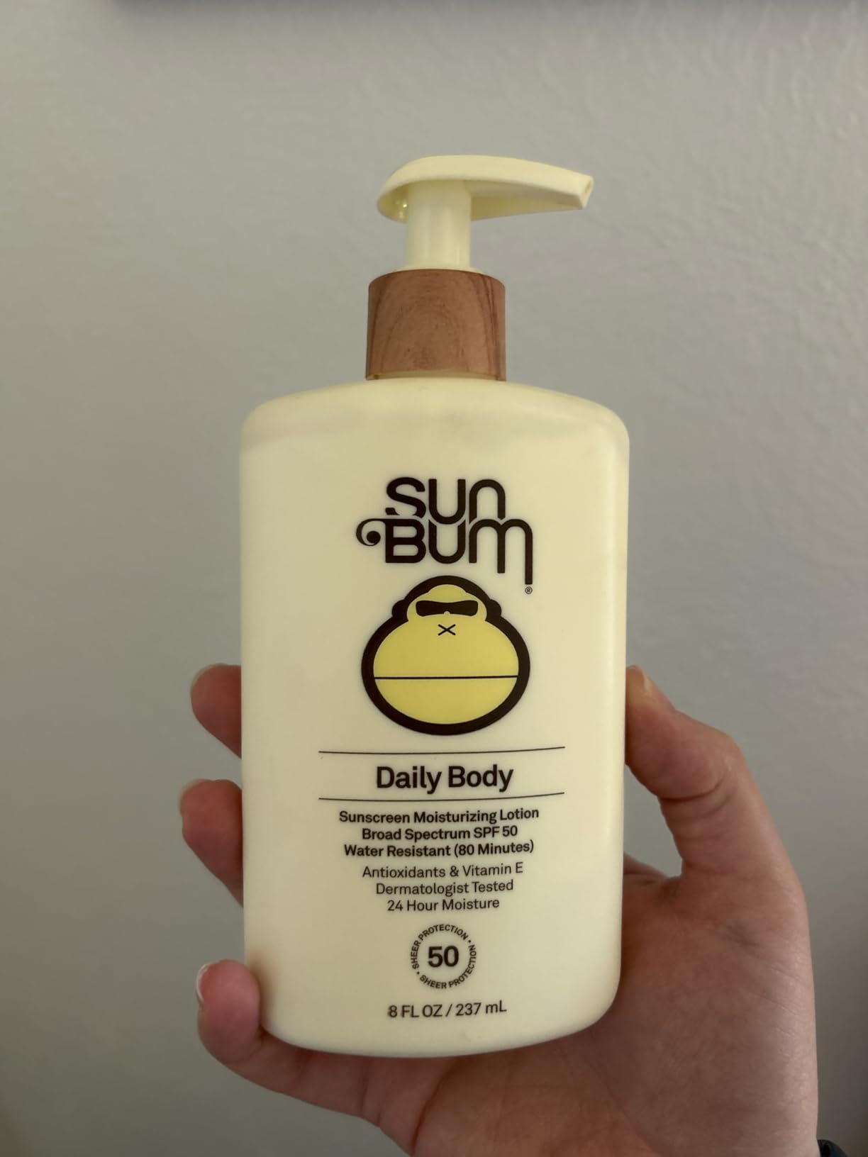 Sun Bum Daily SPF 50 Sunscreen Body Lotion - Broad Spectrum Moisturizing Sunscreen with Vitamin E - Vegan and Hawaii 104 Act Compliant - Dermatologist Tested - 8 oz customer photo 2