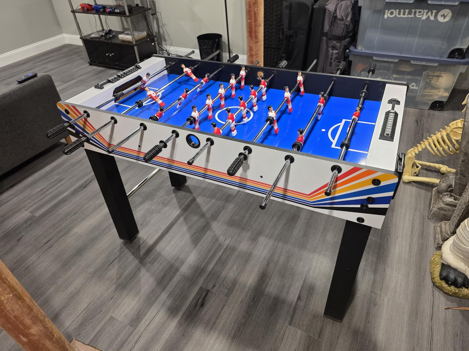 Best Choice Products 48in Foosball Table for Kids and Adults, Game Room Soccer Game Table w/ 2 Balls, 2 Cup Holders, Ergonomic Handles, Chrome Finished Metal Bars customer photo 1