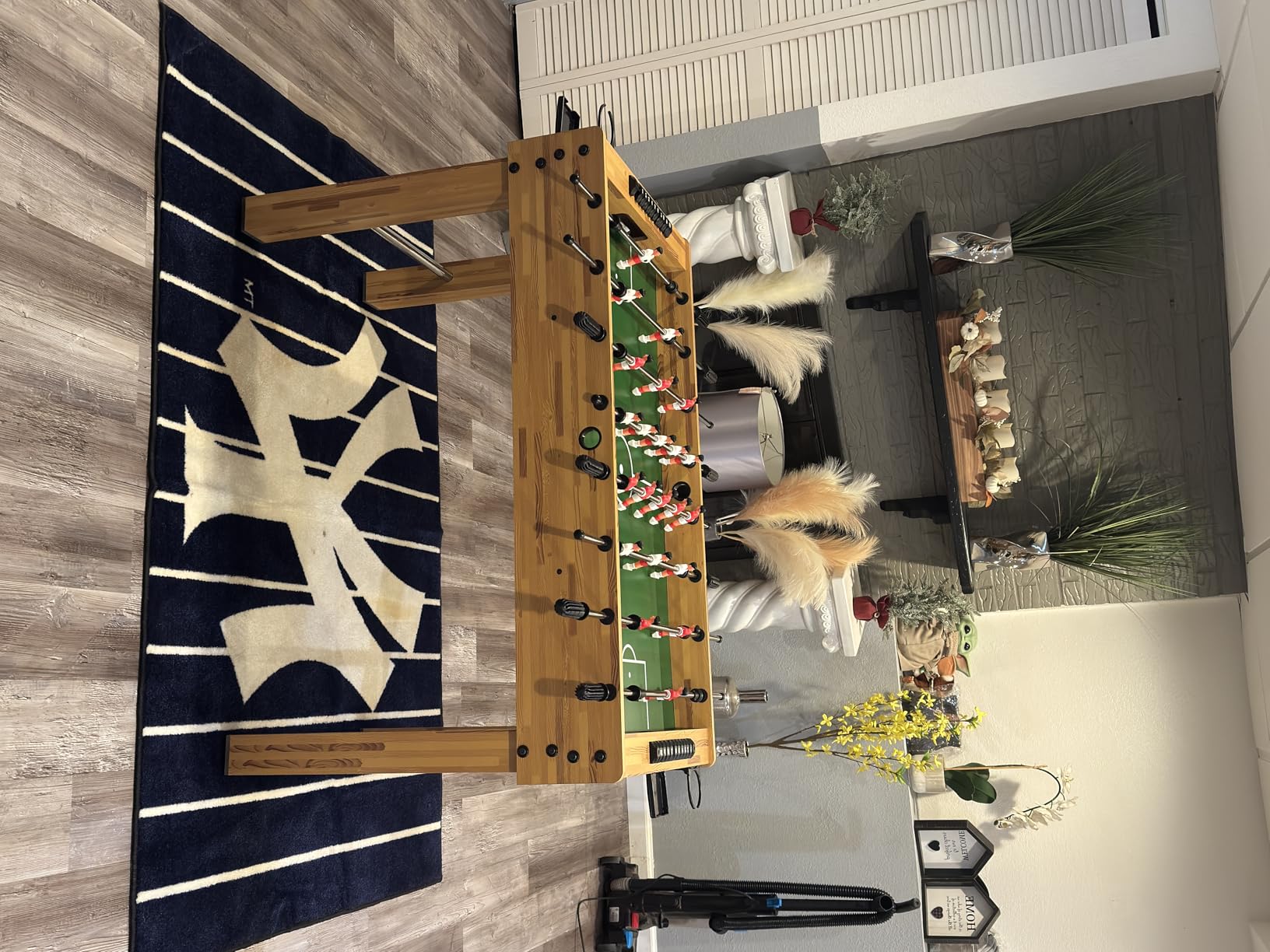 Best Choice Products 48in Foosball Table for Kids and Adults, Game Room Soccer Game Table w/ 2 Balls, 2 Cup Holders, Ergonomic Handles, Chrome Finished Metal Bars customer photo 2