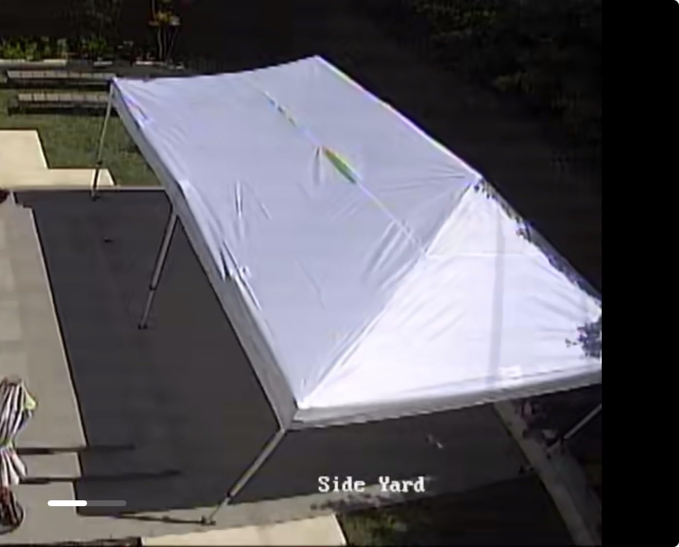 CROWN SHADES 10x10 Heavy Duty Canopy - Premium Pop Up Canopy Tent - Extra Sun Shade Protection with 400D Strength Oxford Fabric - Great for Trade Shows, Events, Tailgates & Commercial Use, White customer photo 1