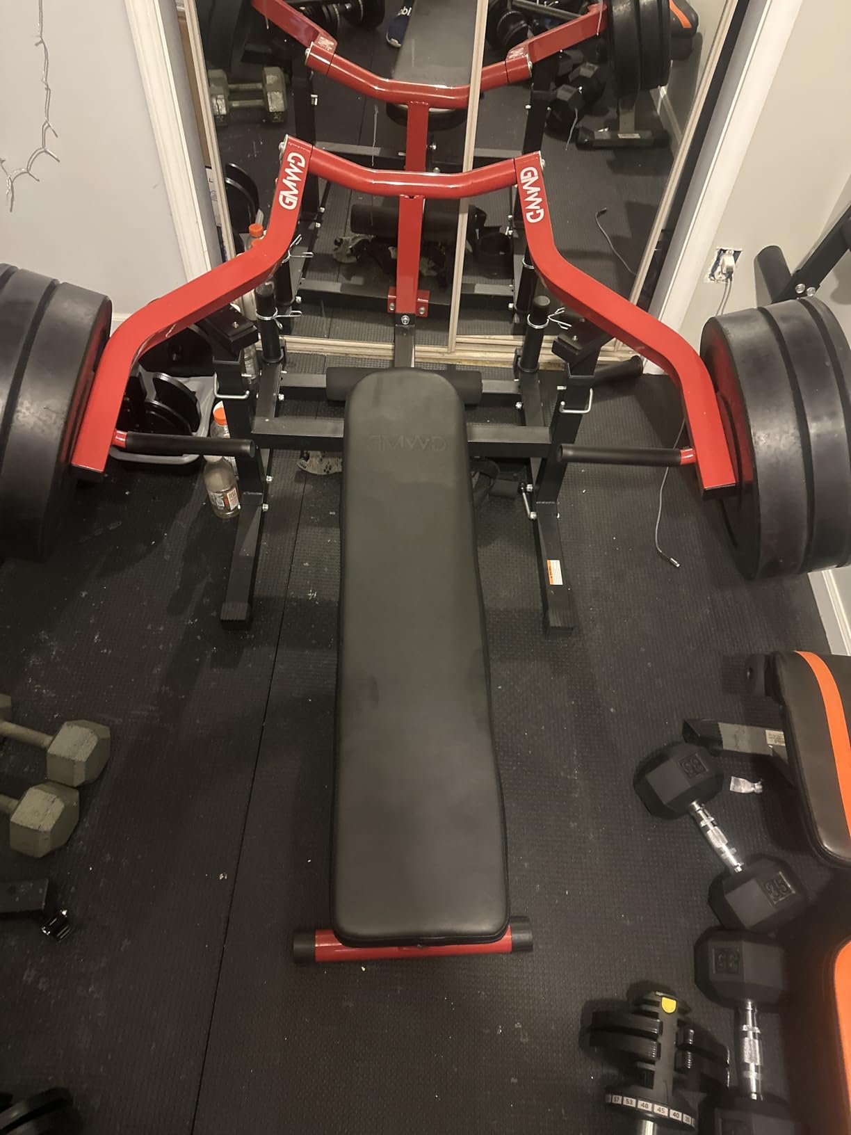 GMWD Chest Press Machine, Bench Press Machine with Independent Converging Arms, Adjustable Flat Incline Bench for Chest, AB Workouts, Shoulder Home Gym Equipment customer photo 2