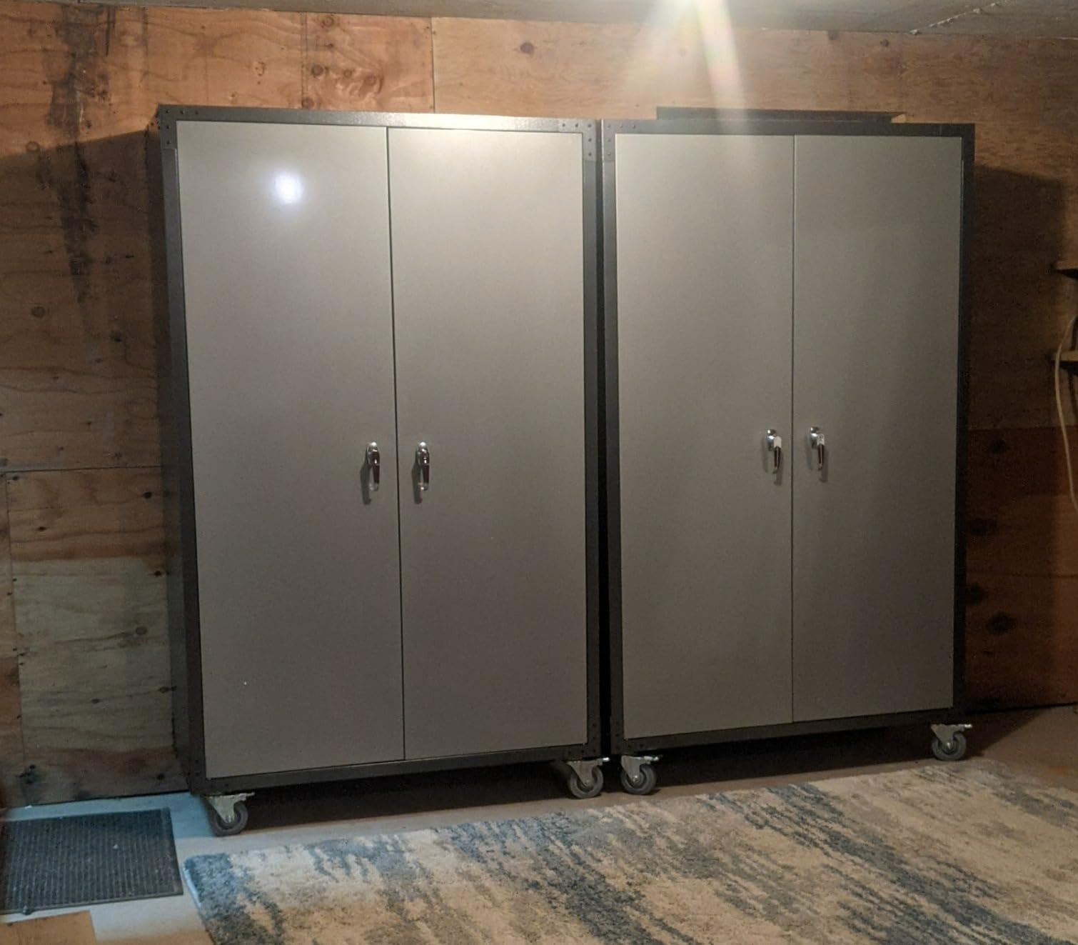 VINGLI Garage Wall Cabinet with Locking Doors and Adjustable Shelf, Metal Wall Cabinet, Floating Upper Storage Cabinet (Black, 30''W x 12''D x 30''H) customer photo 1
