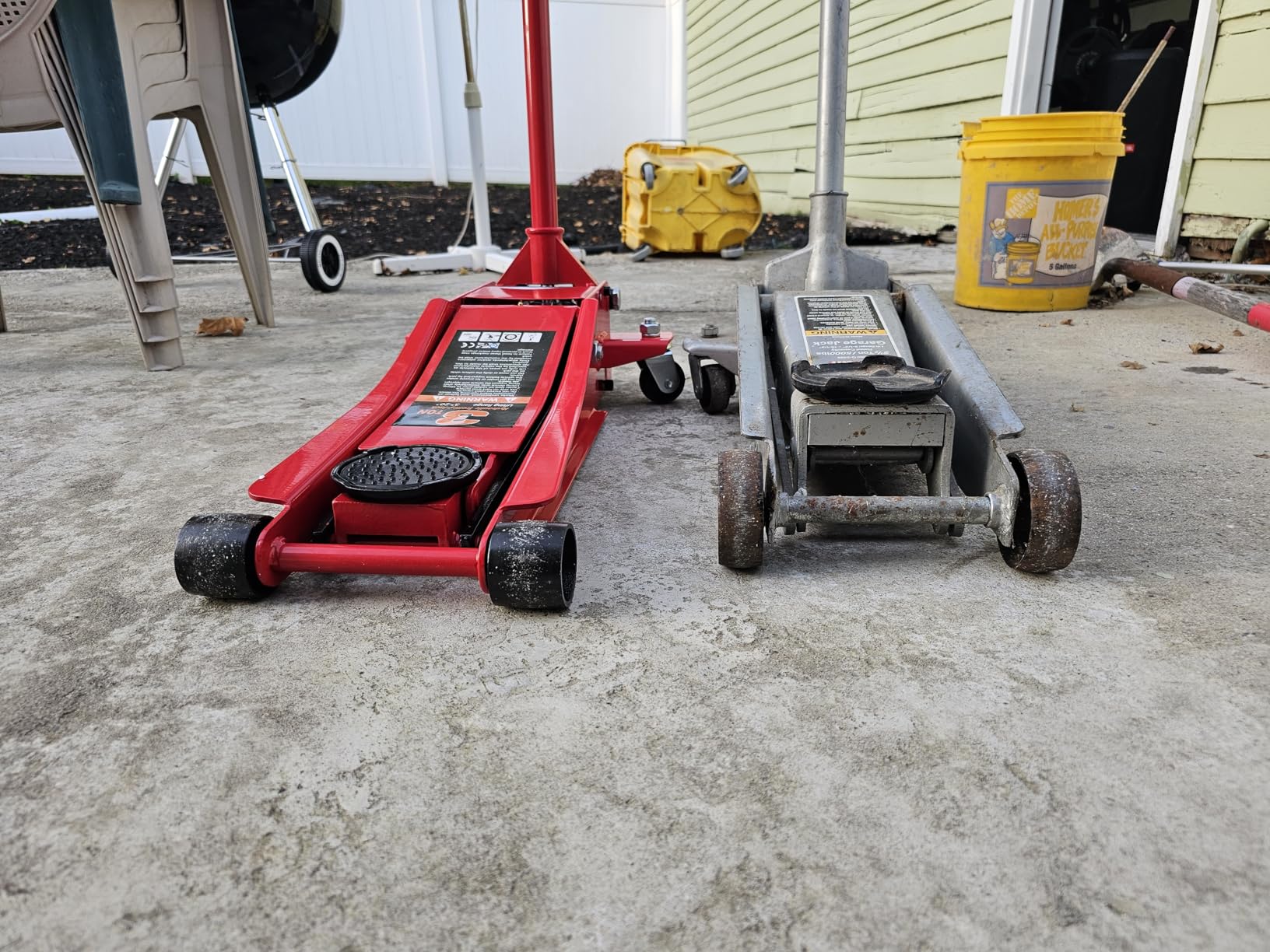 DNA Motoring Low Profile Hydraulic Trolley Service/Floor Jack, 3 Ton (6000 lbs) Capacity, Lifting Range 3