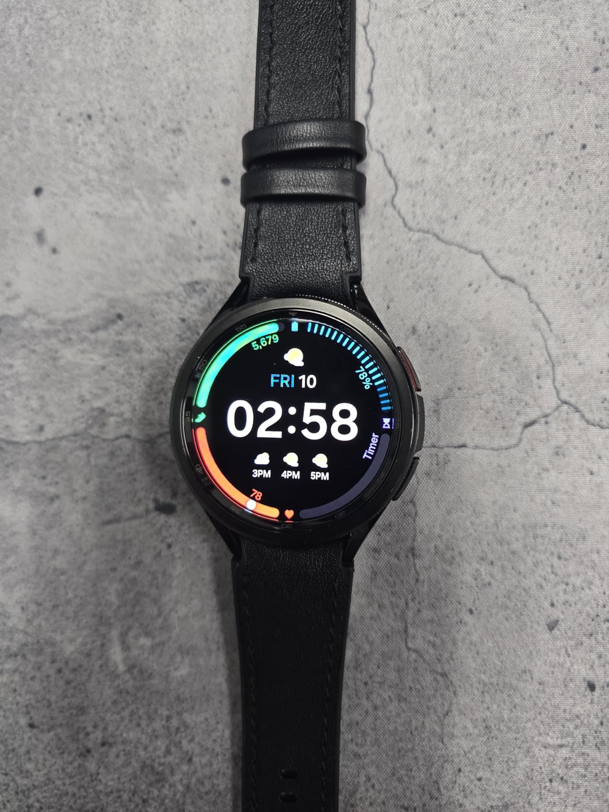 SAMSUNG Galaxy Watch 6 Classic 47mm Bluetooth Smartwatch, Rotating Bezel, Fitness Tracker, Personalized HR Zones, Advanced Sleep Coaching, US Version, Black (Renewed) customer photo 1
