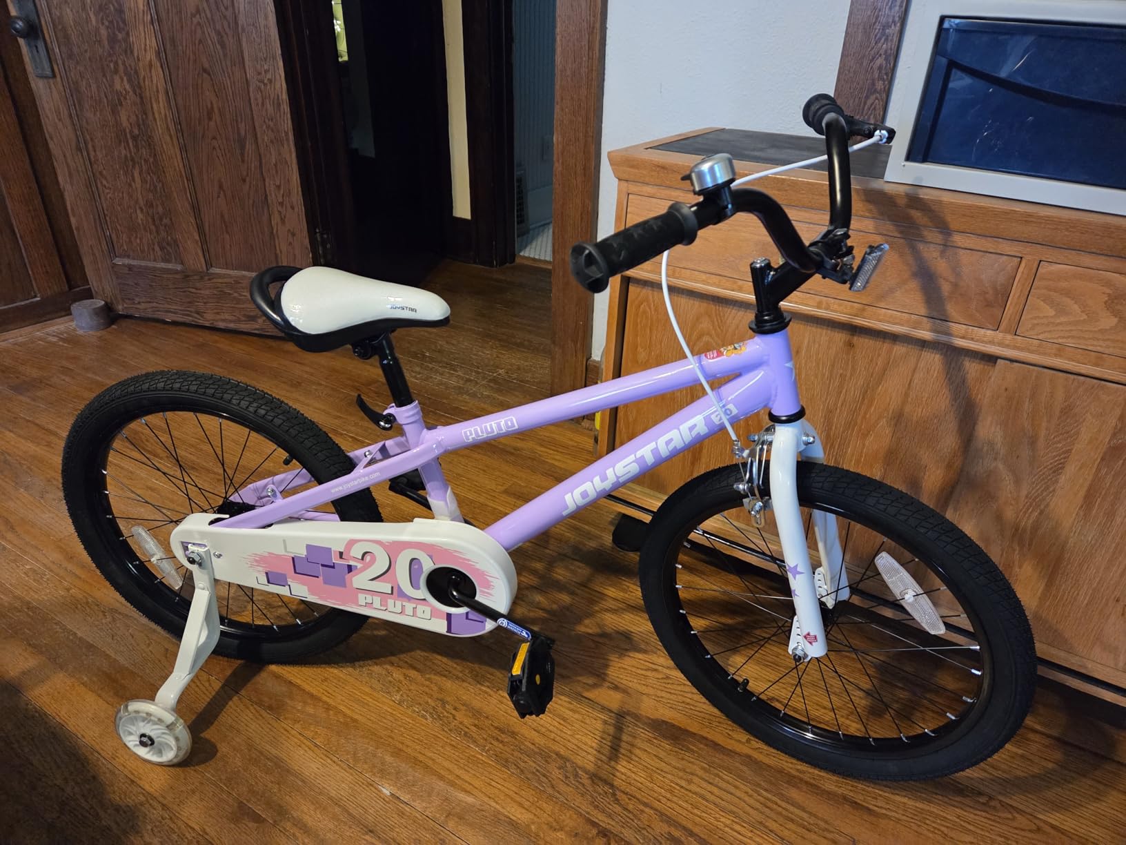 JOYSTAR Pluto 12 14 16 18 20 Inch Kids Bike with Light Up Training Wheels, Kids' Bicycle for Boys Girls Age 3-12 Years customer photo 2
