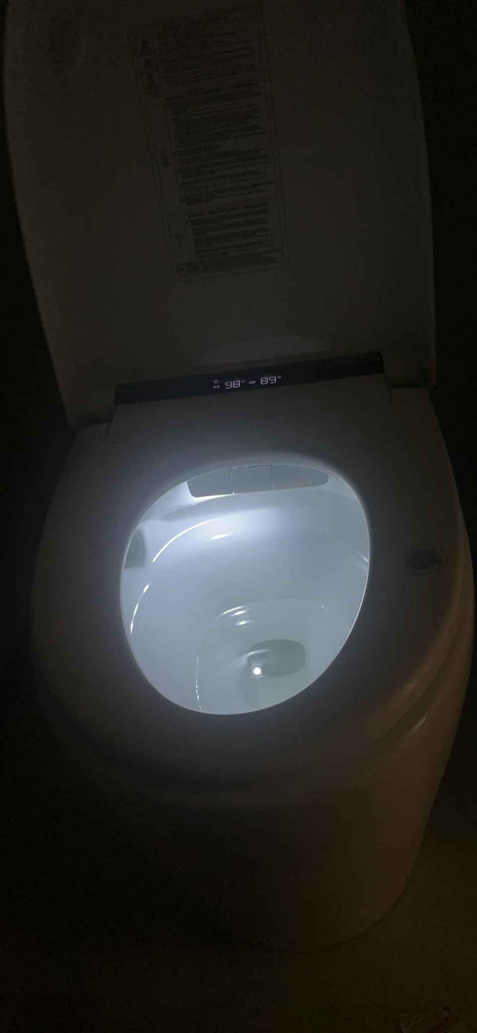 DeerValley Smart Toilet with Bidet Built in, Smart Toilet for Bathrooms with Powerful Flush, Foot Sensor Operation, Heated Seat, Dryer, Night Light, Digital Display customer photo 2