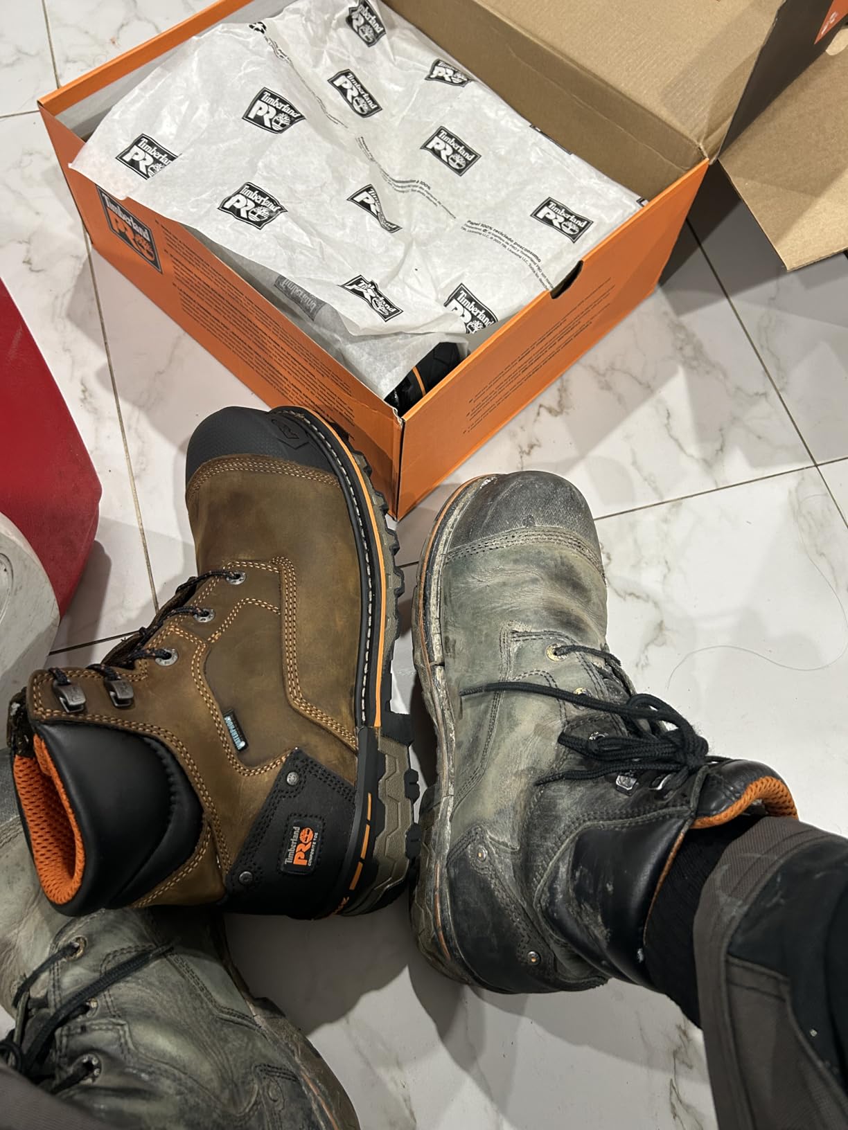 Timberland PRO Men's Boondock 6 Inch Composite Safety Toe Waterproof Work Boot customer photo 2