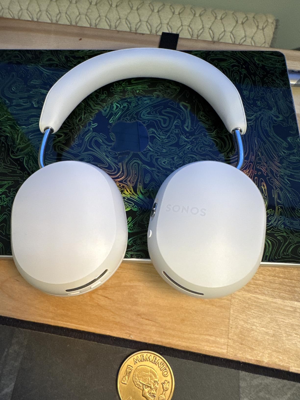 Sonos Ace | Noise Cancelling Wireless Over-Ear Headphones with Bluetooth, 30-Hour Battery Life, Spatial Audio, Dolby Atmos, Dynamic Head Tracking - White customer photo 2