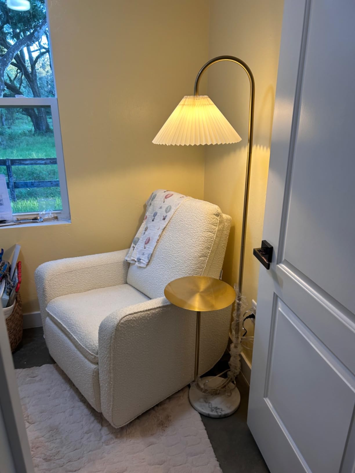 Graco Teddi Power Recliner Swivel Glider, Electronic Power Recline, Oeko-TEX 100 Certified, USB-A & USB-C Charger, Premium Cushioning & Comfort (Ivory Boucle) customer photo 1
