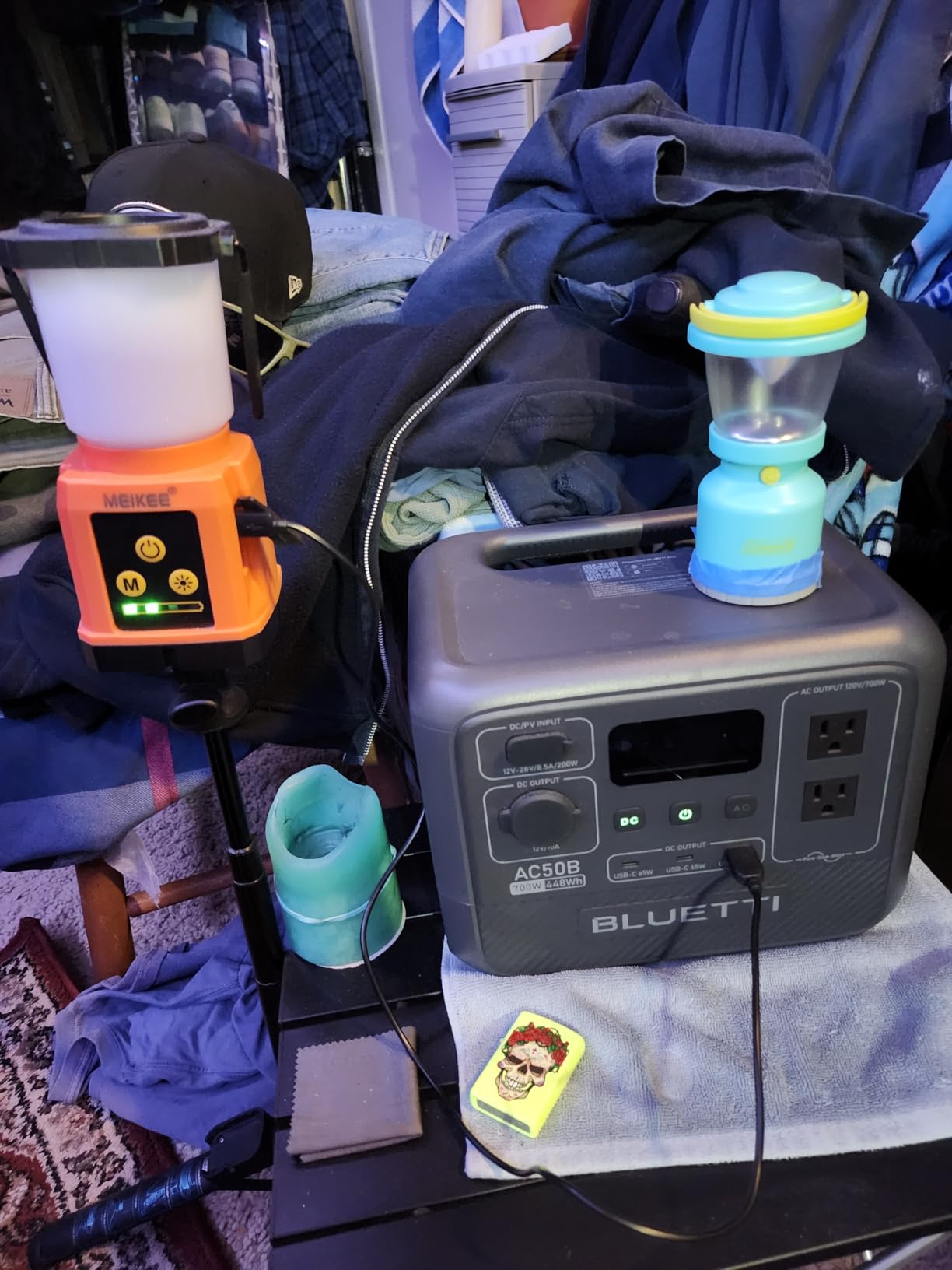 BLUETTI AC50B Portable Power Station, 448Wh Solar Generator LiFePO4 Battery Backup with 2 700W AC Outlets, 0-80% in 45 Min customer photo 1