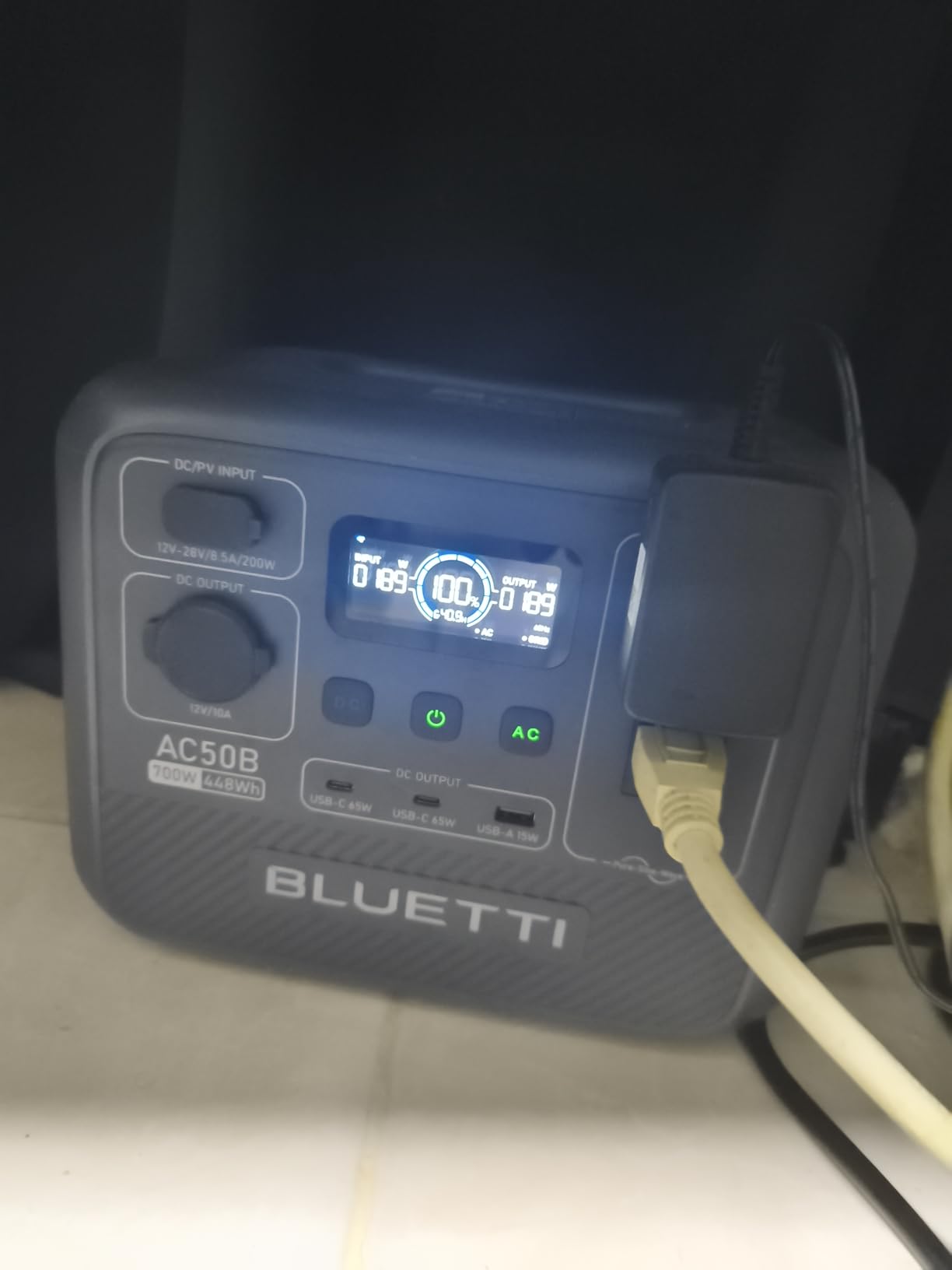 BLUETTI AC50B Portable Power Station, 448Wh Solar Generator LiFePO4 Battery Backup with 2 700W AC Outlets, 0-80% in 45 Min customer photo 2