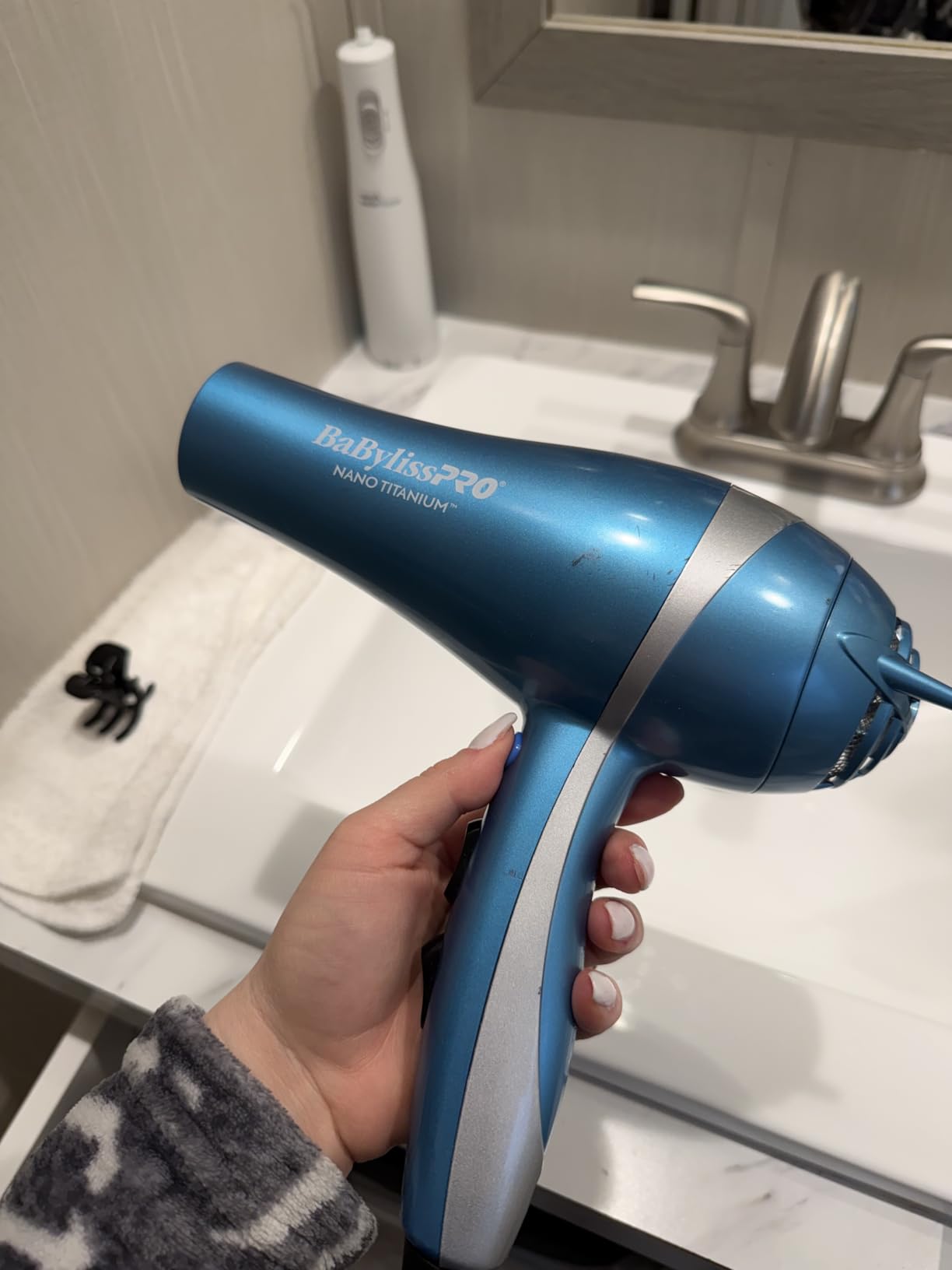 BaBylissPRO Nano Titanium 2000-Watt Blow Dryer with Concentrator Nozzle, Professional Grade Ionic Corded Styling Tool customer photo 1