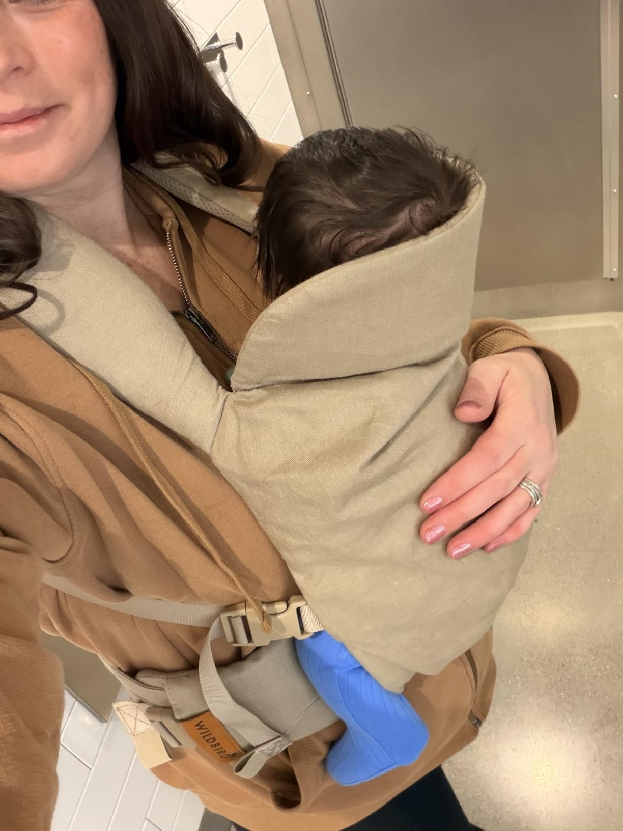 WildBird - Aerial Buckle Carrier - 2-24 Months - Standard (XS-XL) Acadian - Front or Back Carry - Cross Straps, Lumbar Support, Headrest - Hip Healthy - Baby Carrier - Baby Essentials - New Mom Gifts customer photo 1