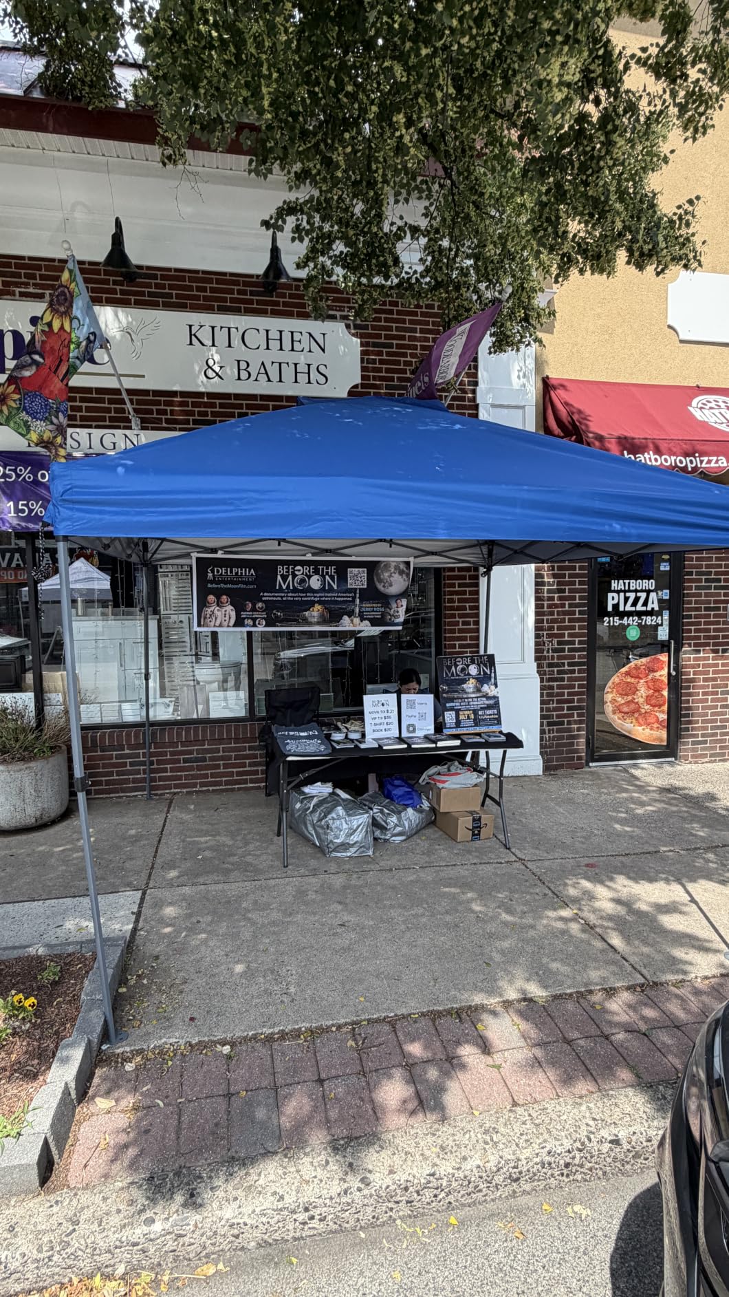 PHI VILLA 10x10 Pop Up Canopy Tent - One Push Setup, Instant Shade Tent with Vented Roof for Beach & Events - Includes Storage Bag, Sandbags, Stakes & Ropes (White) customer photo 1