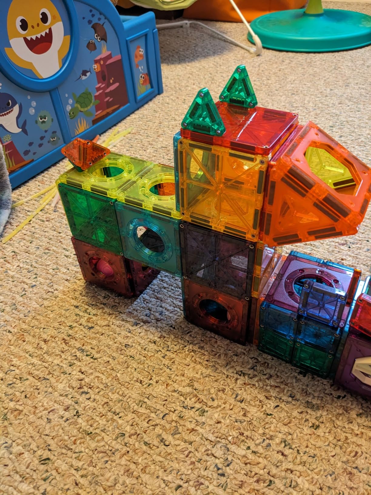 MAGNA-TILES Combo 46-Piece Magnetic Construction Set, The Original Magnetic Building Brand customer photo 1