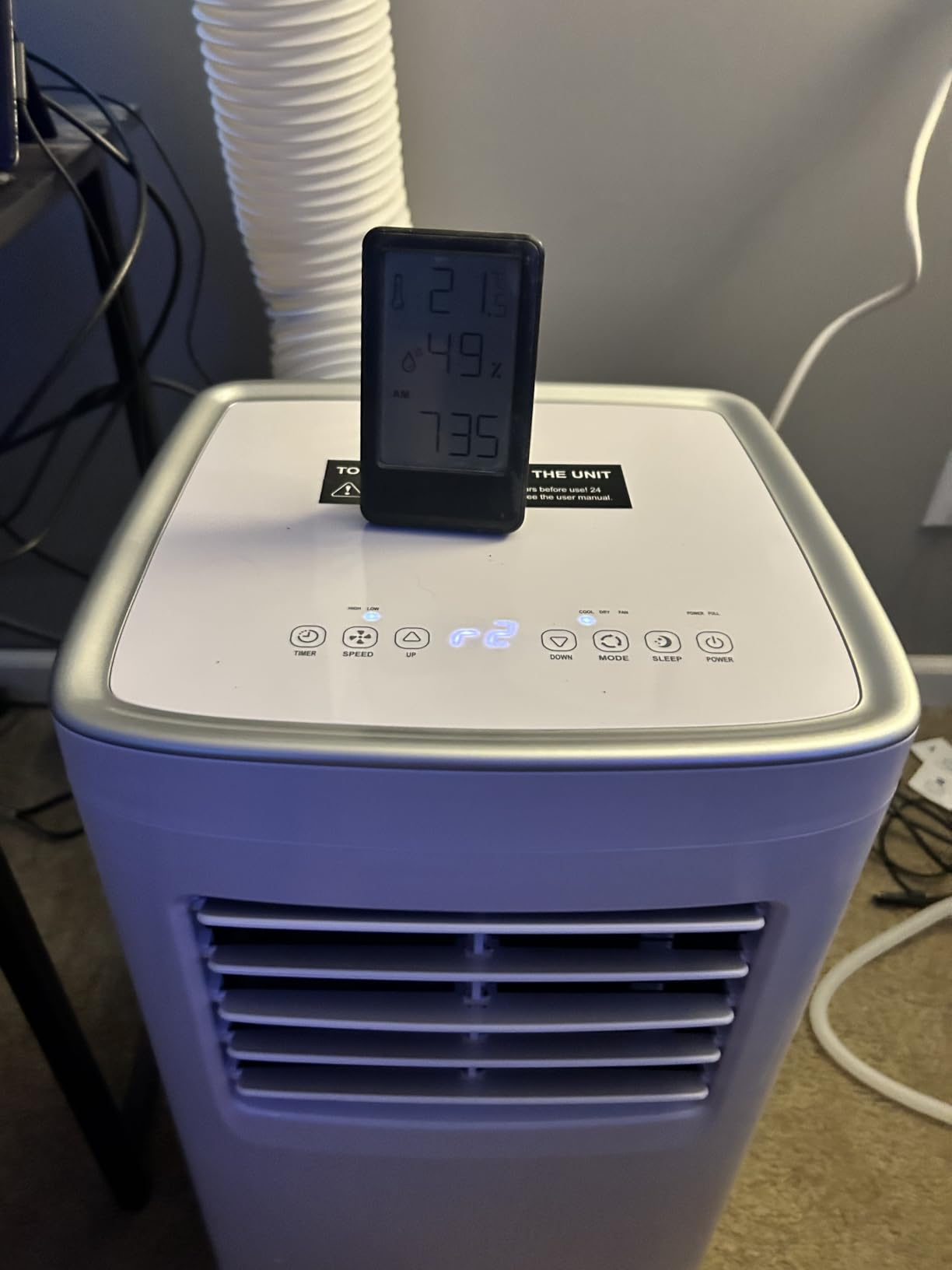 Coolblus 12000 BTU Portable Air Conditioners, 3-in-1 AC Unit Cools Up to 550 Sq.Ft. with Remote Control/Smart Sleep Mode/24Hrs Timer/Window Installation Kait & Filter Cleaning Brush, White-12000BTU customer photo 2