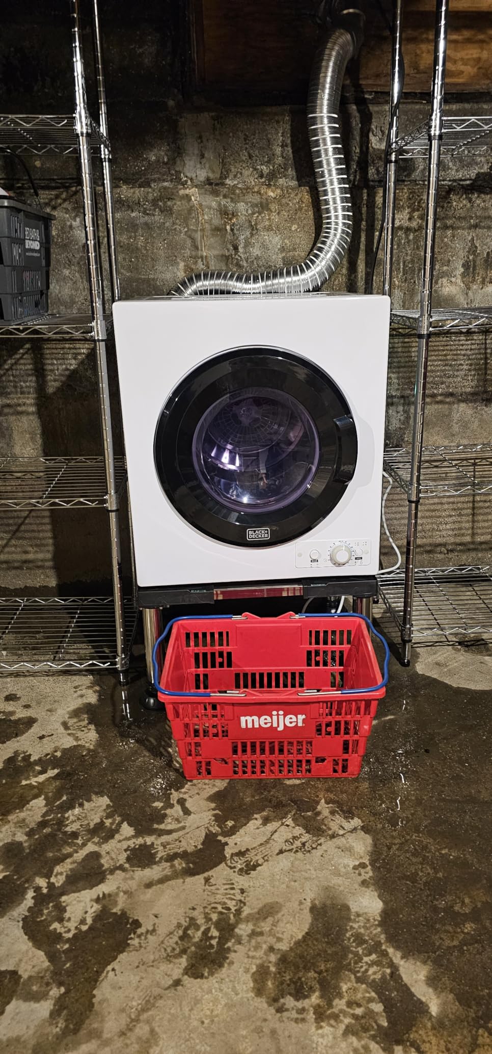 BLACK+DECKER 7.0 Cu. Ft. Front Load Dryer, Electric Clothes Dryer with LED Display and Dial Control, 5 Sensor and Manual Dry Selections, 240V, BLD67ME, White customer photo 1