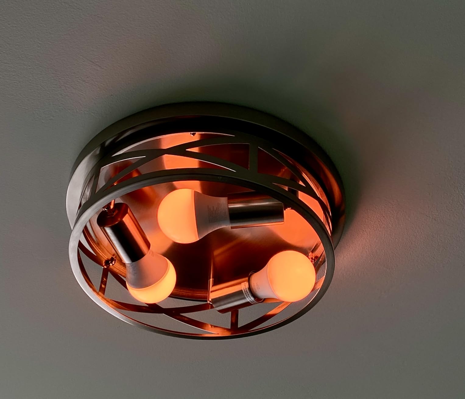 WiZ Connected Smart Light Bulbs, Sunset to Sunrise Automation + Motion Detection + Control with Voice or App, Full Color A19 60W 800LM Indoor, Matter Compatible - 3 Pack customer photo 2