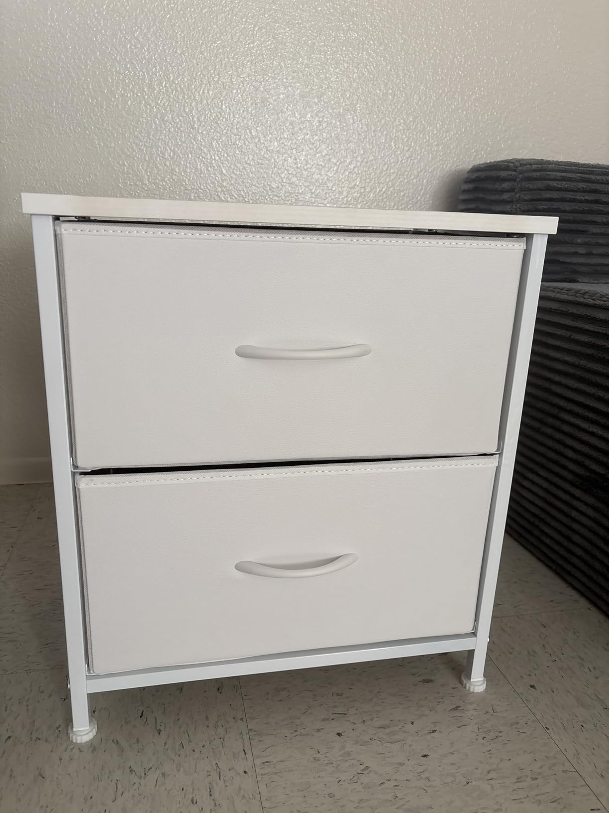 Sweetcrispy Nightstand with 2 Storage Drawers, 20