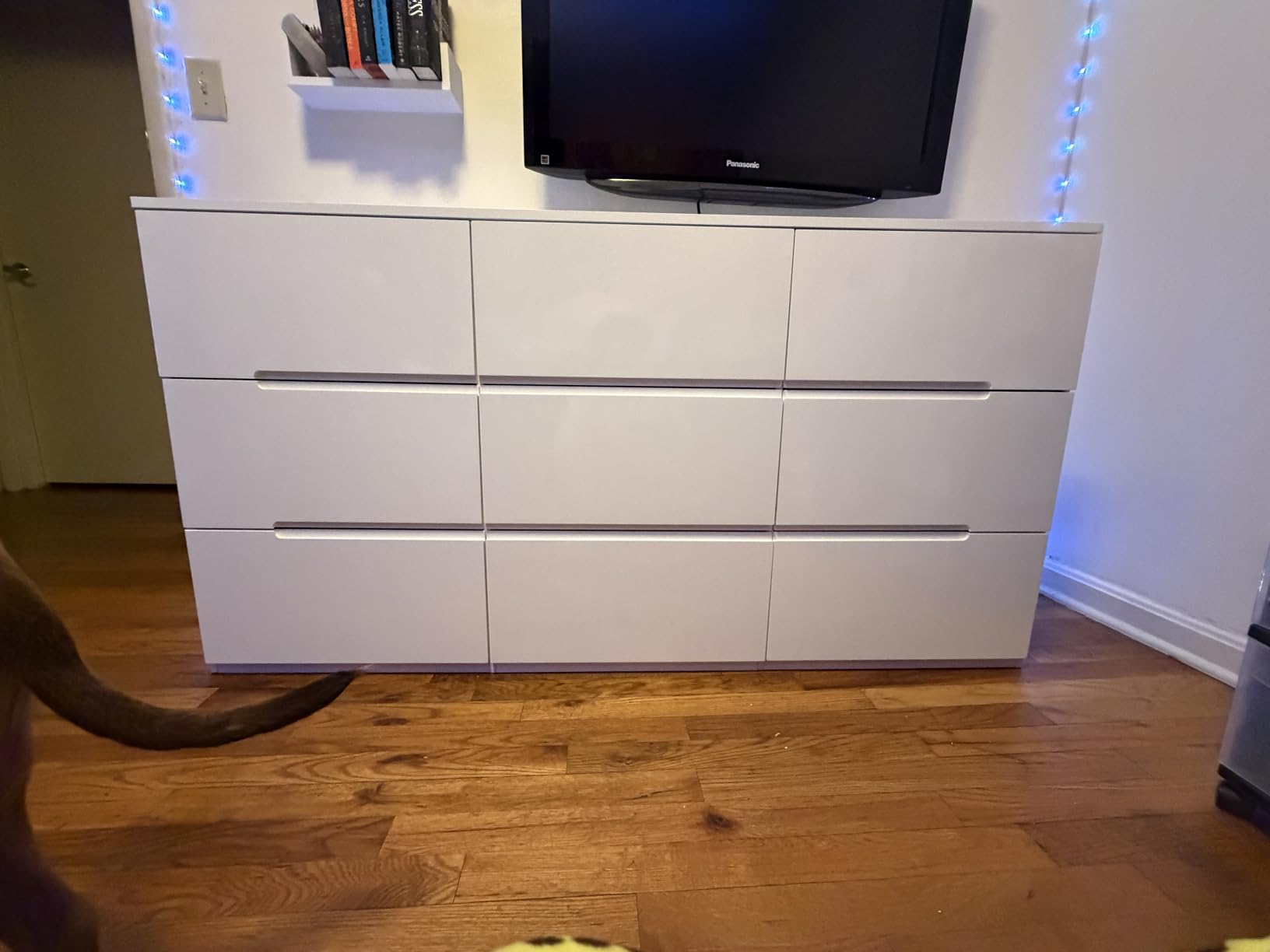 10 Drawer White Dresser for Bedroom, 55