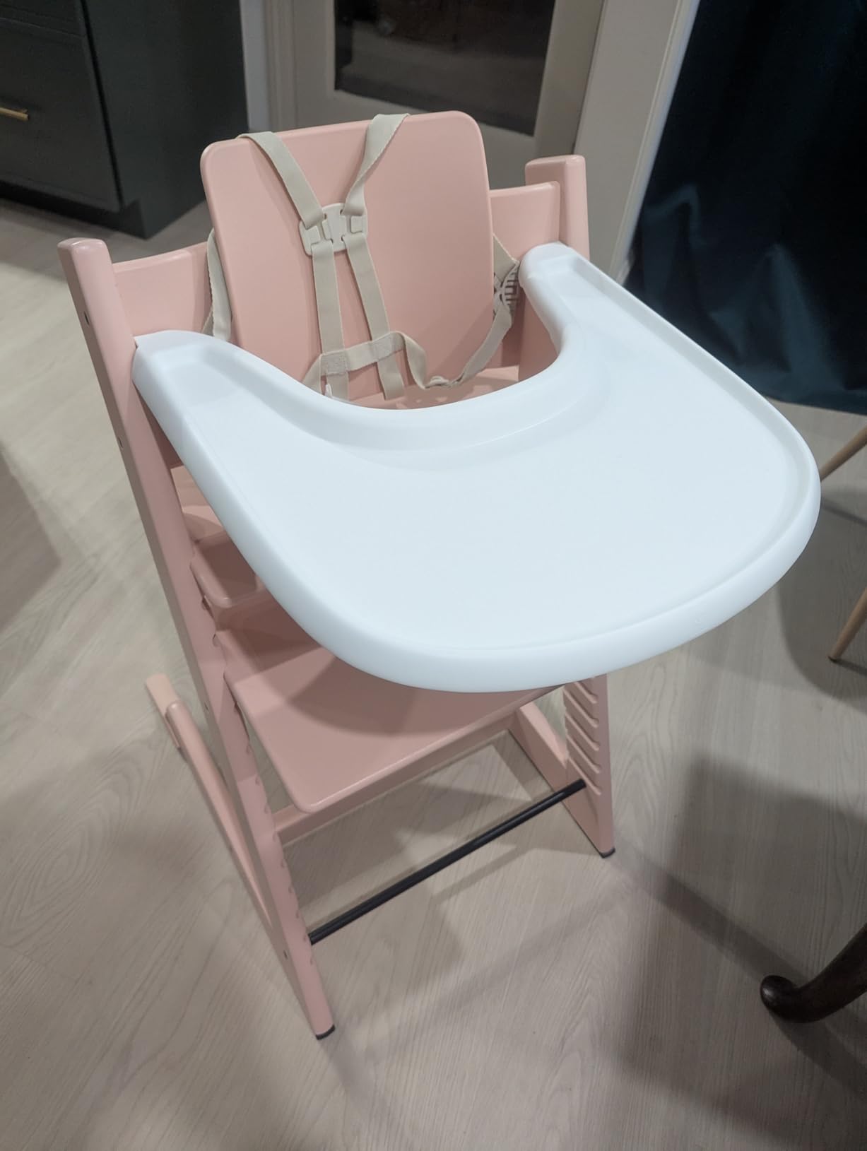 Stokke Tripp Trapp High Chair 2, Natural - Includes Chair + Baby Set with Removable Harness for Children 6-36 Months - Adjustable, Ergonomic & Easy to Clean customer photo 2