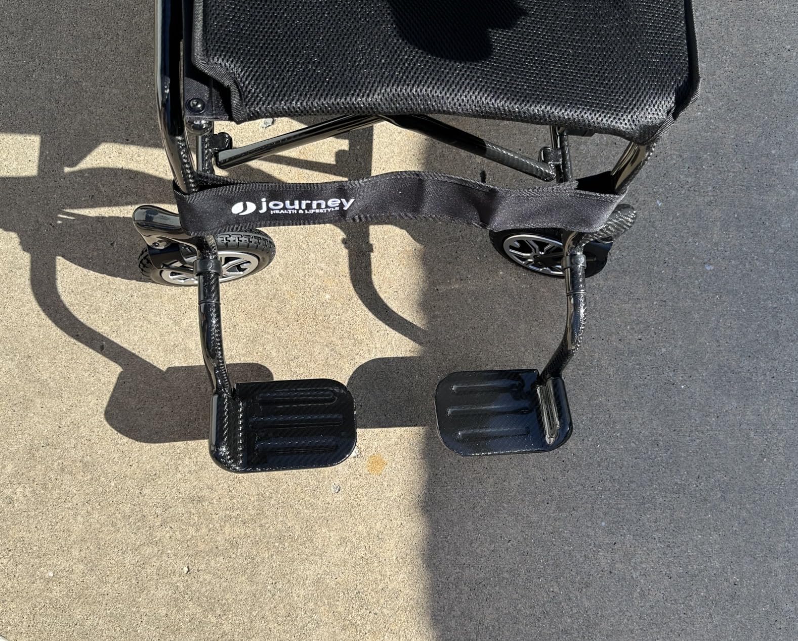 Journey Air Elite Electric Power Chair for Adults & Seniors - 26 Lb Lightweight Foldable Wheelchair, Quick Charge with 9.3 Mile Range - Blue customer photo 1