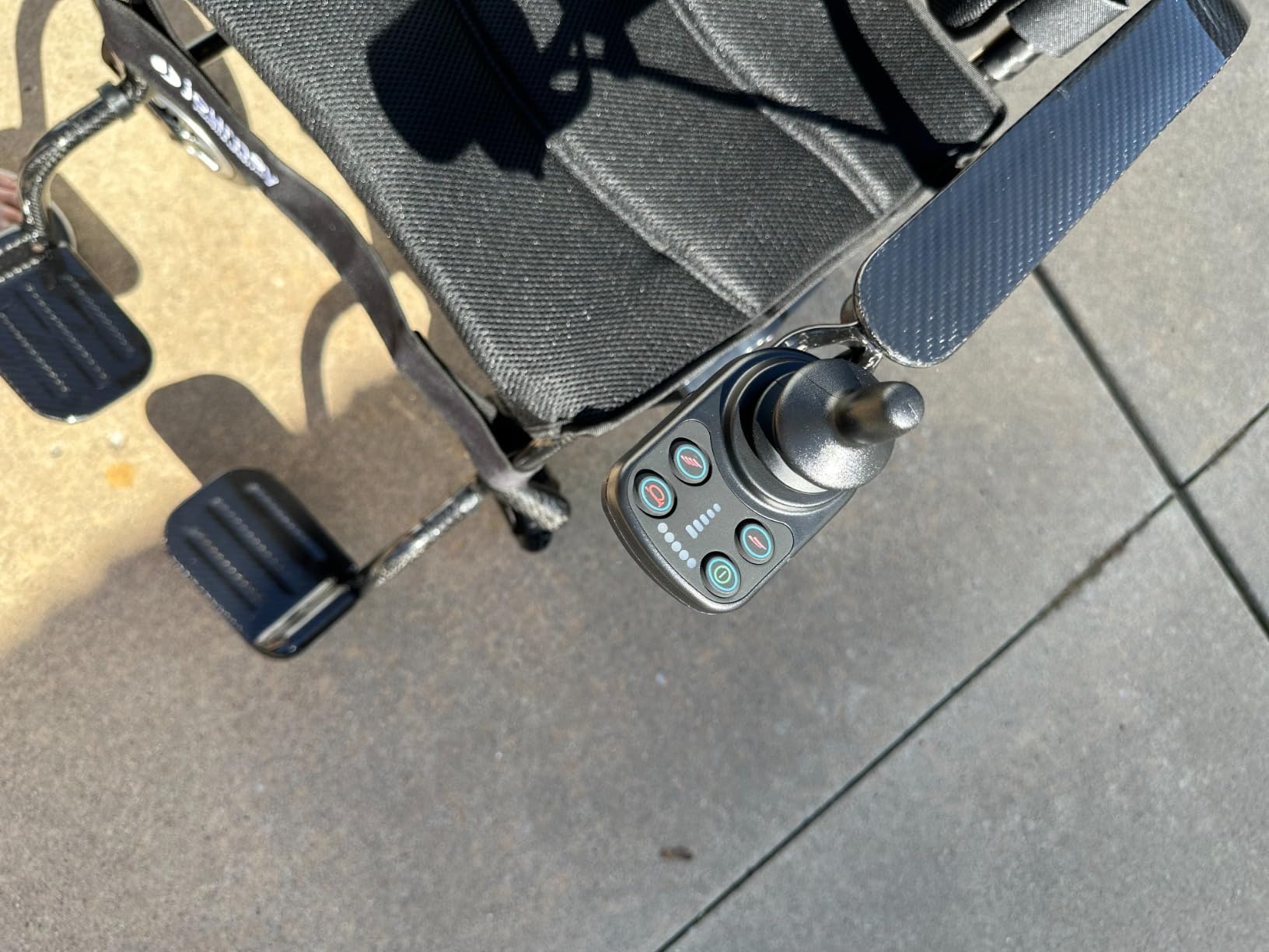 Journey Air Elite Electric Power Chair for Adults & Seniors - 26 Lb Lightweight Foldable Wheelchair, Quick Charge with 9.3 Mile Range - Blue customer photo 2