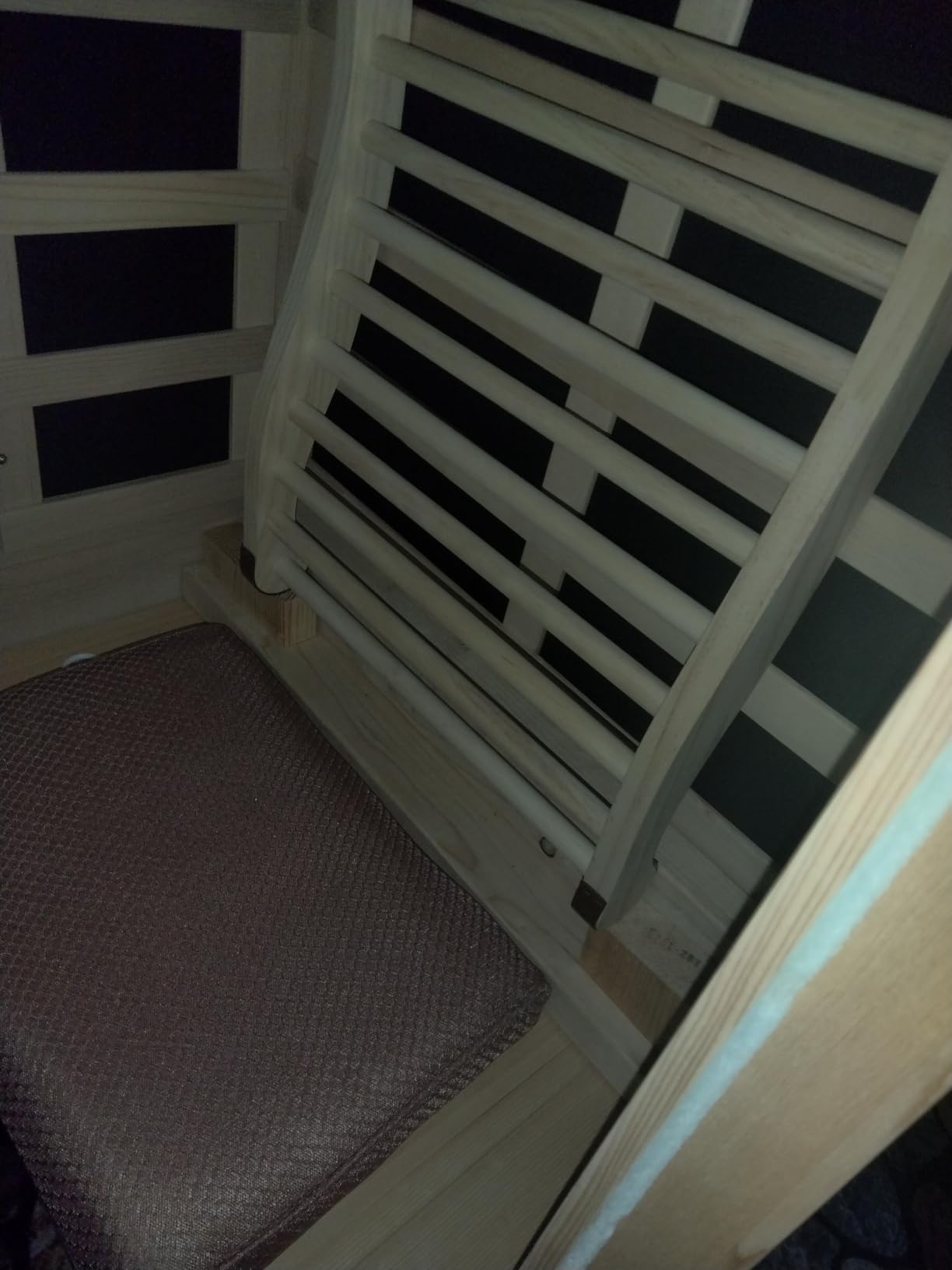 OUTEXER One Person Sauna Far Infrared Saunas Room Canadian Hemlock 1450W Dry Saunas Spa with 7 Starry Sky Light 35.4 * 35.4 * 70.8inch customer photo 1