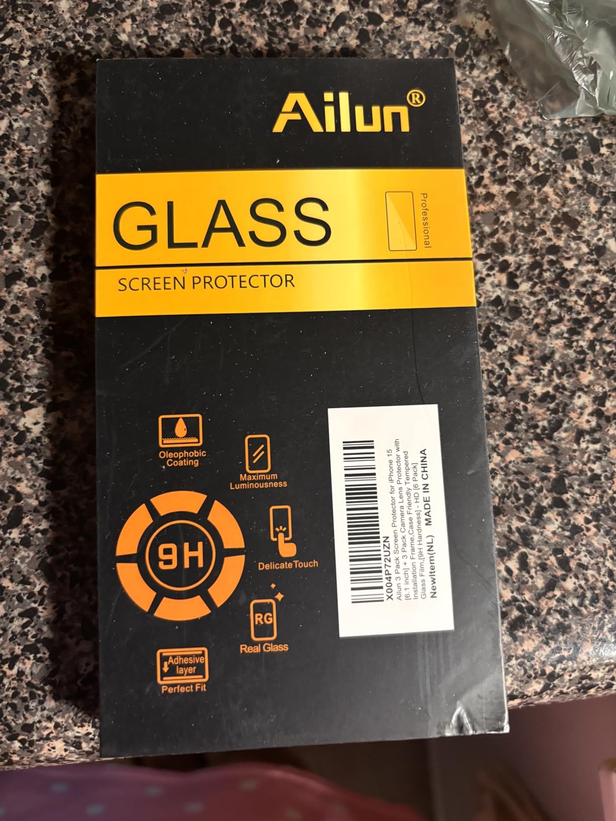 Ailun 3 Pack Screen Protector for iPhone 16 [6.1 inch] + 3 Pack Camera Lens Protector with Installation Frame, Case Friendly Tempered Glass Film, [9H Hardness] customer photo 2