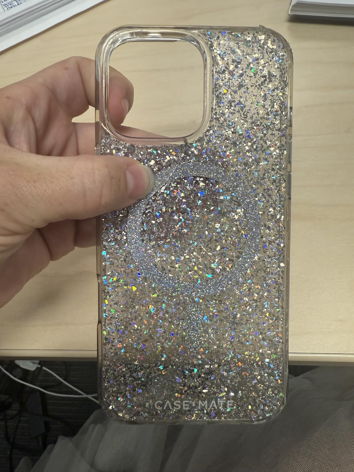 Case-Mate Soap Bubble iPhone 16 Pro Max Case [Compatible with MagSafe] - Stylish Phone Case with 12ft Drop Protection - Premium Magnetic Cover for iPhone 16 Pro Max - Iridescent Wavy customer photo 2