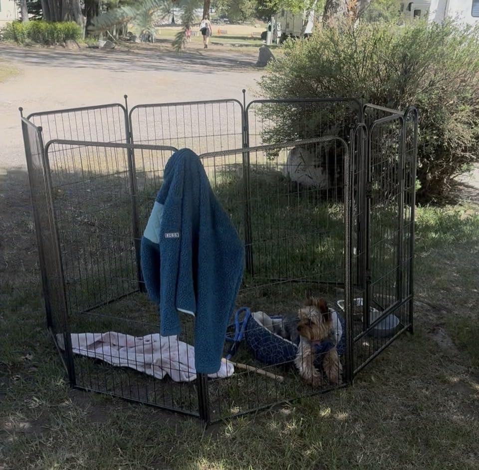 Dog Playpen Outdoor, 8 Panels 40