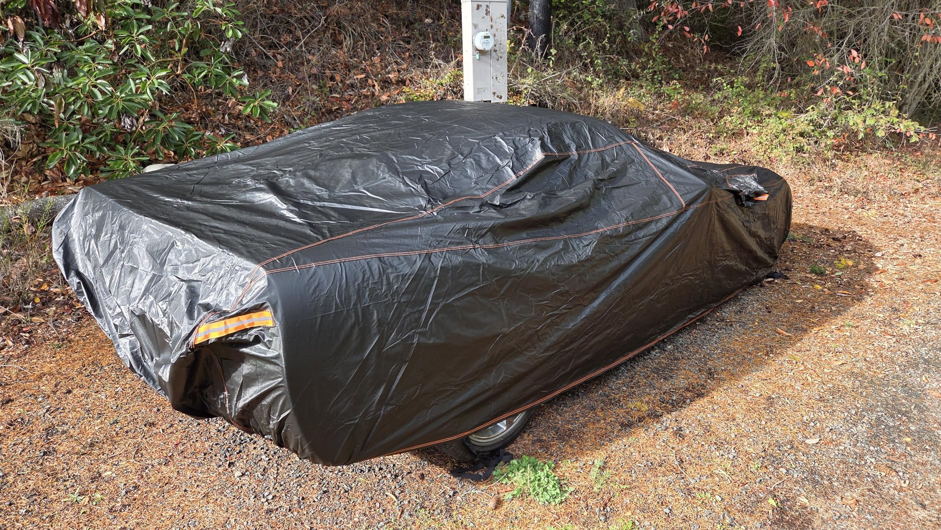 6 Layer Heavy Duty Car Cover Waterproof All Weather Protection with Cotton Liner, Full Exterior Outdoor Cover for Sun Rain Snow UV Protection, Fits Sedan 186-193 inchs customer photo 2