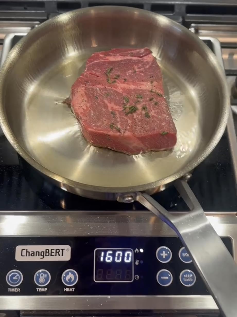 ChangBERT Portable Induction Cooktop Enhanced Version, One-Click Max Power 1800W Large Heating Coil Burner, NSF Certified Commercial Grade Low Noise Hot Plate customer photo 1