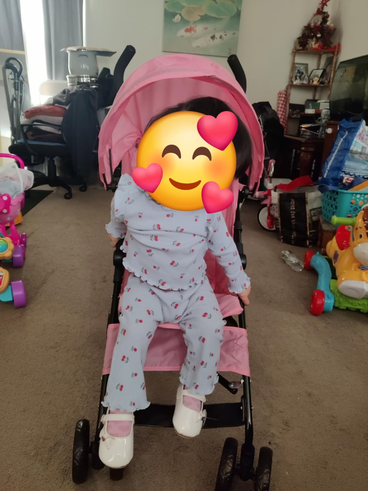 Dream On Me Rover Convenience Baby Stroller - Lightweight & Compact Travel Umbrella Stroller, Quick One-Hand Fold, Lockable Rear Wheels, Adjustable Canopy, 3-Point Safety Harness & Cup Holder - Black customer photo 1