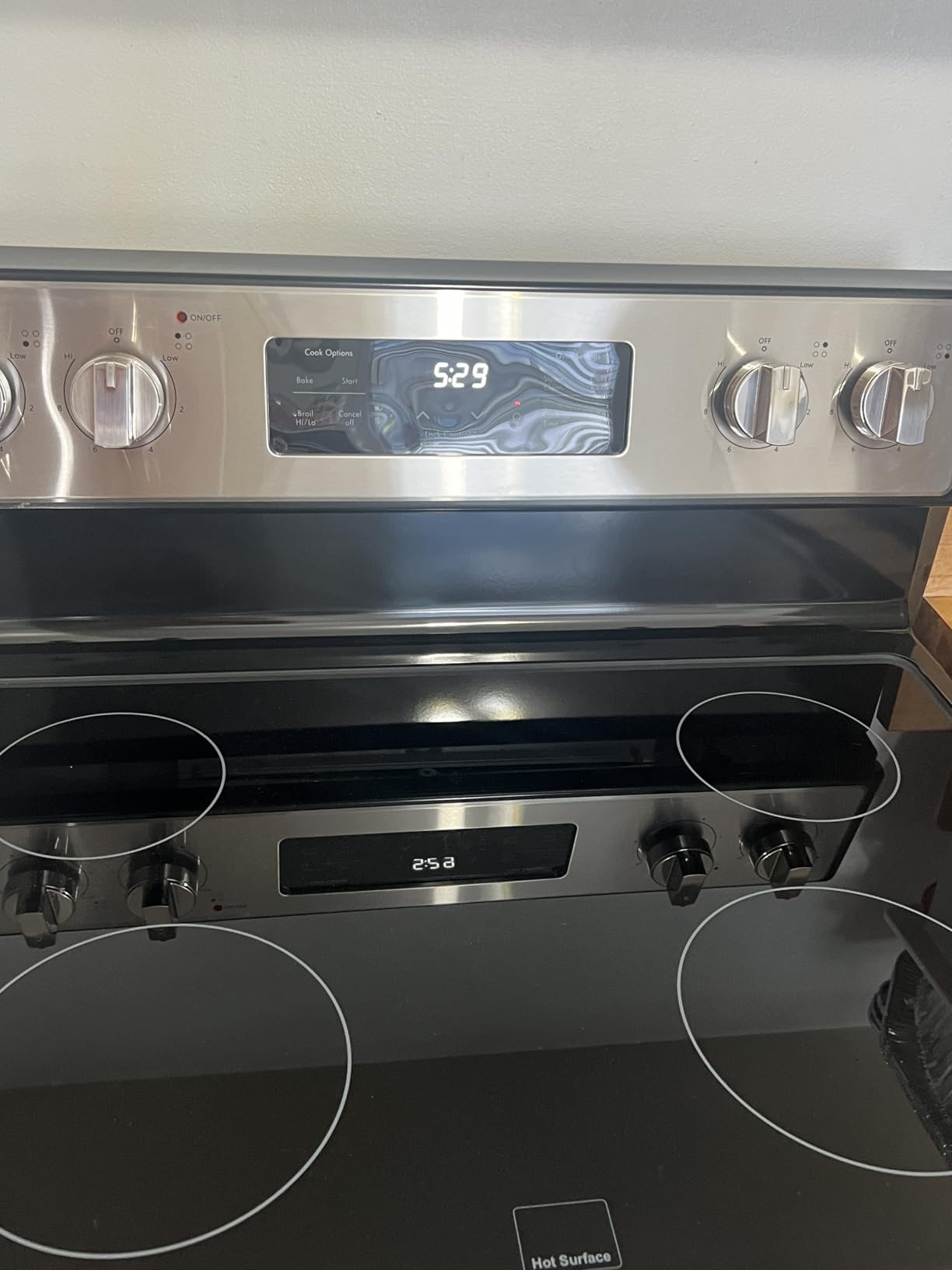 5.2 cu ft. Rear Control Electric Range - 4 Cooktop Elements - Steam Clean Oven & Hidden Bake for Easy Cleaning - Ultra-Durable Chrome Racks & Storage Drawer - Black customer photo 1