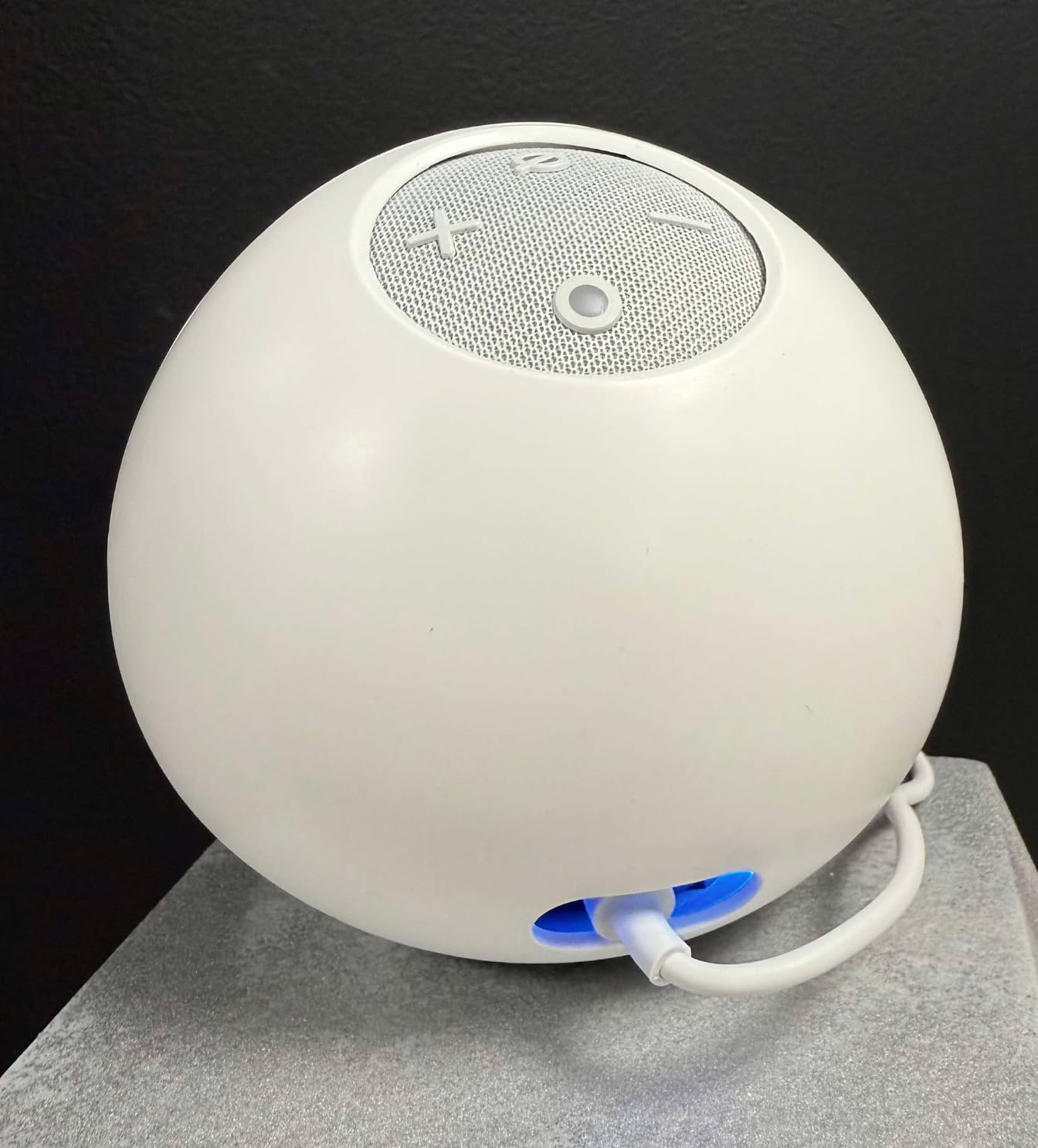 Echo Dot Bundle: Includes Echo Dot (5th Gen, newest model) | Charcoal and Limited Edition Disney Jack Skellington Shell customer photo 1