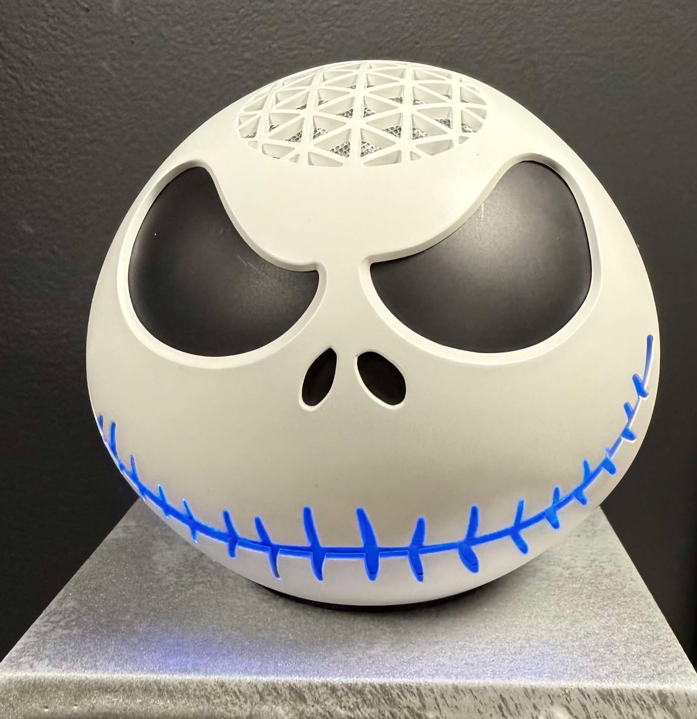 Echo Dot Bundle: Includes Echo Dot (5th Gen, newest model) | Charcoal and Limited Edition Disney Jack Skellington Shell customer photo 2