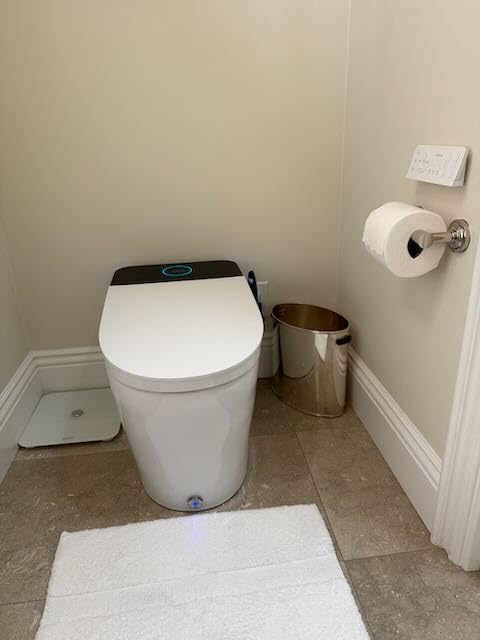 T38 Artistic Smart Toilet, Bidet Toilet with Powerful Flush, Auto Open/Close Lid, Instant Warm Water, Elongated Heated Seat, Dryer, Night Light, Deodorization customer photo 1