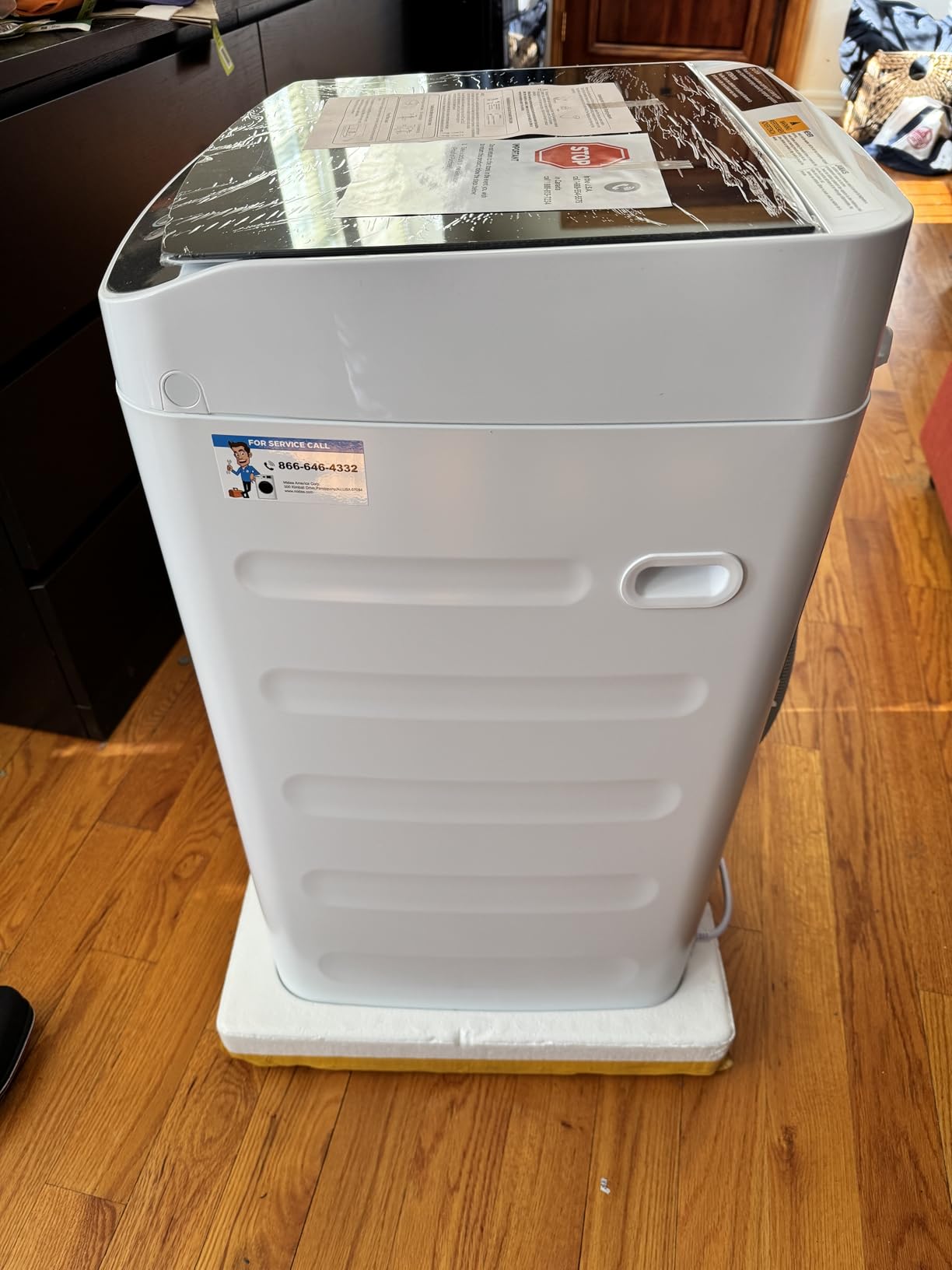 Midea Portable Washing Machine, 0.9 cu. ft with 6 Cycles, Drum Clean, Quick, Stainless Steel Tub, Transparent Lid, LED Display Washing Machine, White customer photo 1
