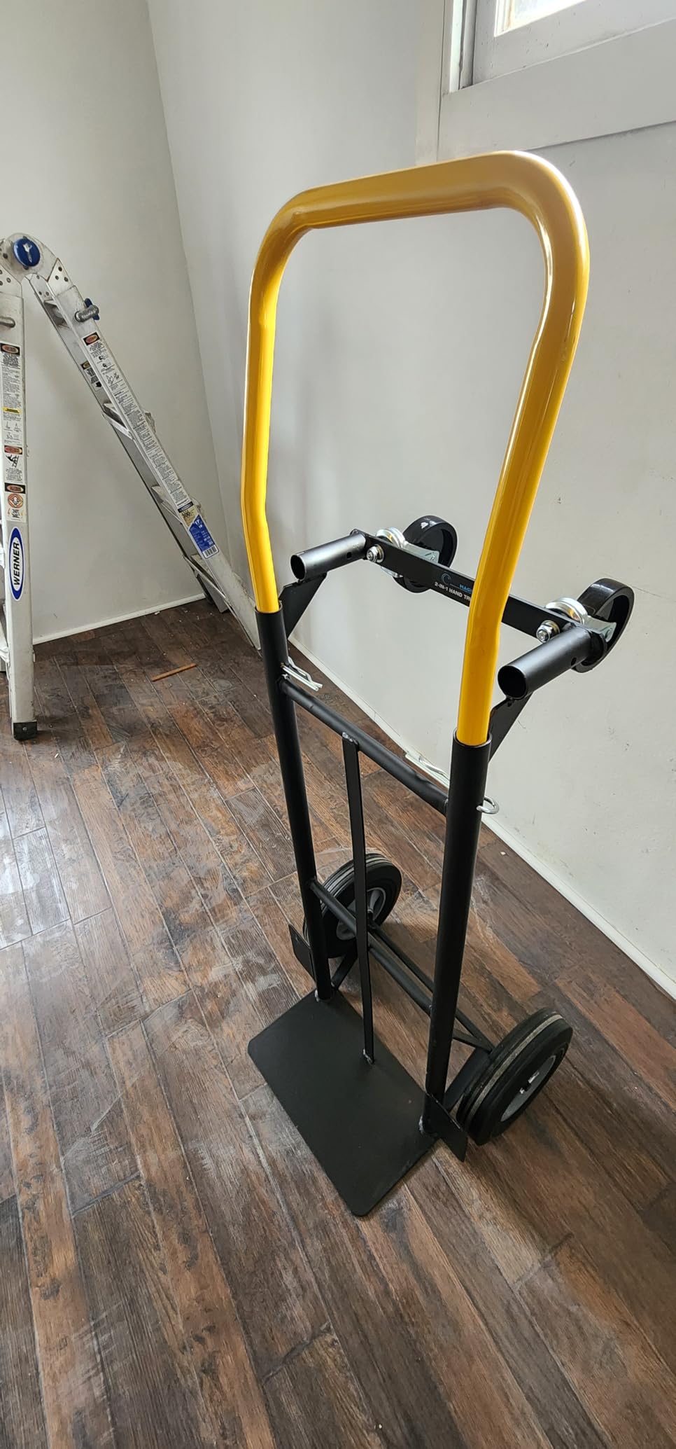Simpli-Magic 2 in 1 Convertible Hand Truck and Dolly, 800LBS - Heavy-Duty Moving Dolly Cart with 10