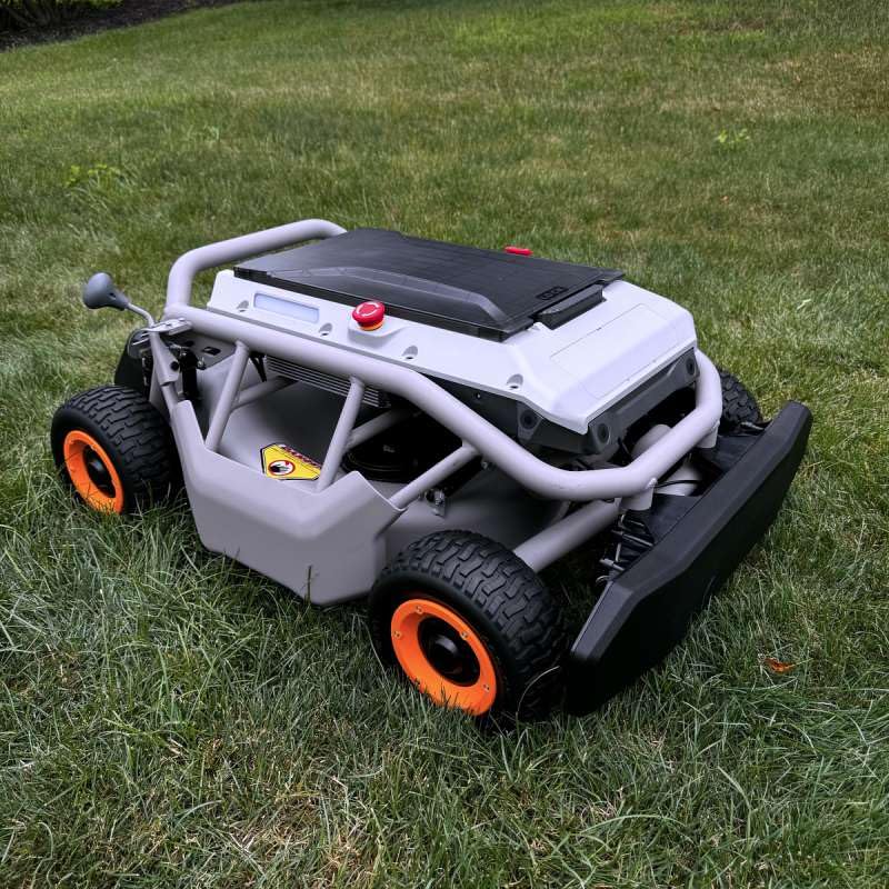 Mowrator S1 4WD 12Ah Remote Control Lawn Mower, All-Season Yard Care, 75% (37 Degree) Slope Climbing, 21