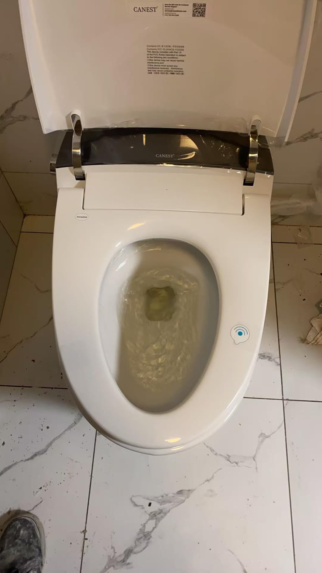 CANEST Smart Toilet with Bidet Built in, 1000 Gram MaP Flush Score, Bidet Toilet 12