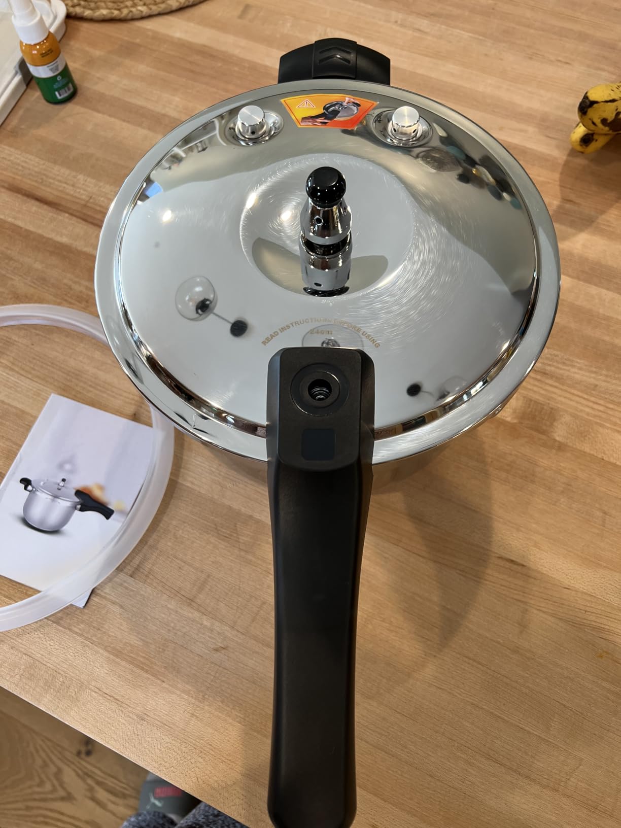 Stainless Steel Pressure Cooker 6.34 Quart, Heavy-Duty, Food-Grade, All Stovetop & Induction Compatible with Multi-Safety Lock System for Gas Electric Ceramic, Commercial Home Kitchen Use, Deeluban customer photo 1