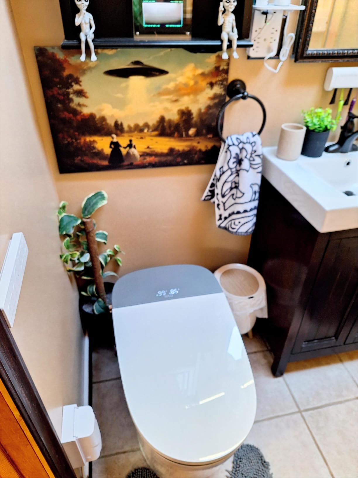 Smart Toilet Bidet with Auto Open Close, 1000 Gram MaP Flush Score, Foam Dispenser, ADA Comfort Height, Moving Dryer, Auto Flush, Heated Seat, One Piece Elongated Toilet with Tank Built in U8MAX customer photo 2