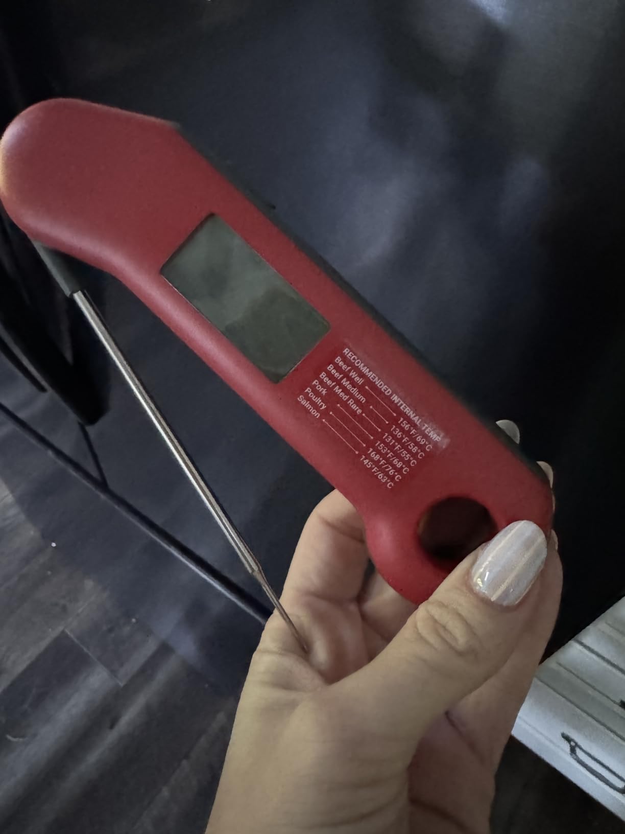 Professional Meat Thermometer Digital, Ultra-Fast 0.5 Sec Instant Read, NIST Certified ±0.5°F Accuracy, IP67 Waterproof, Auto-Rotating Backlit Display, for Fathers Day, Gifts for Him Dad Men customer photo 1